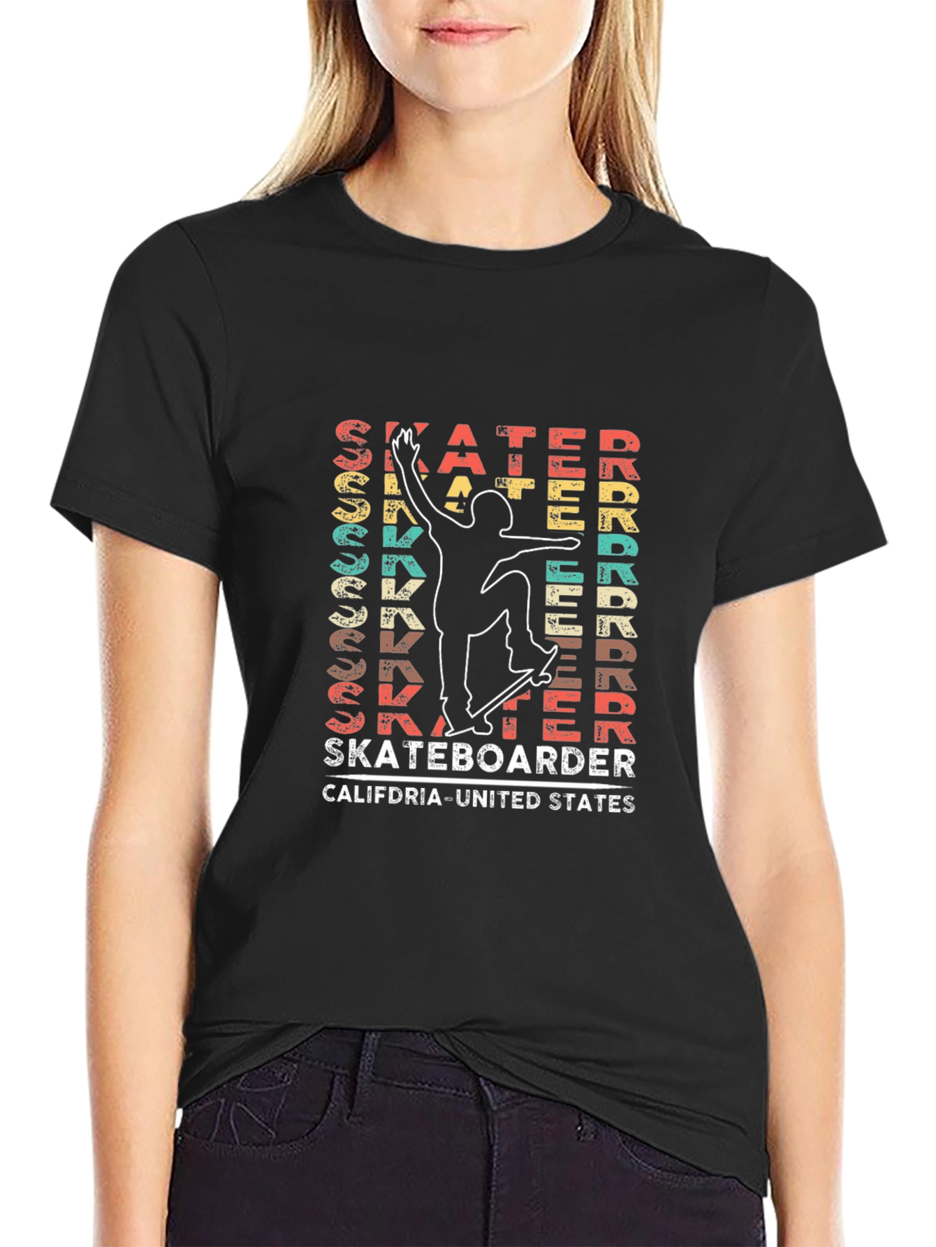 Retro Skateboarder Graphic Tee