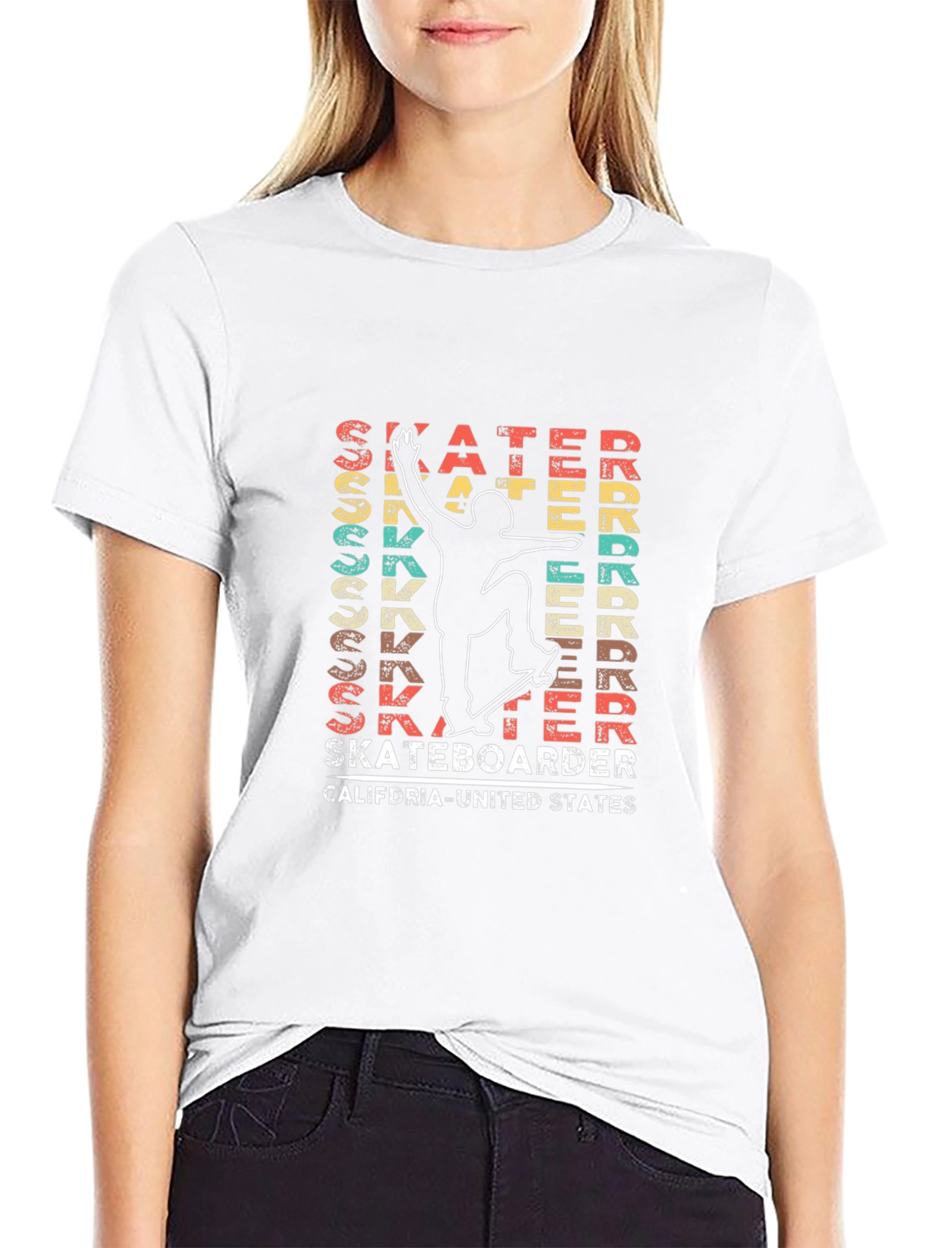 Retro Skateboarder Graphic Tee