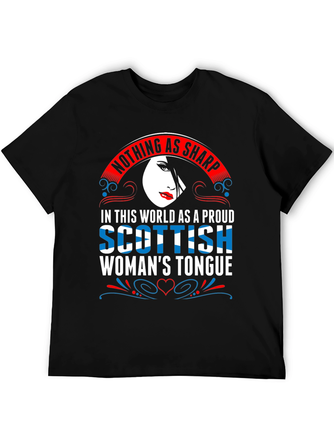 Scottish Womans Tongue T-Shirt - Sharp Wit Design