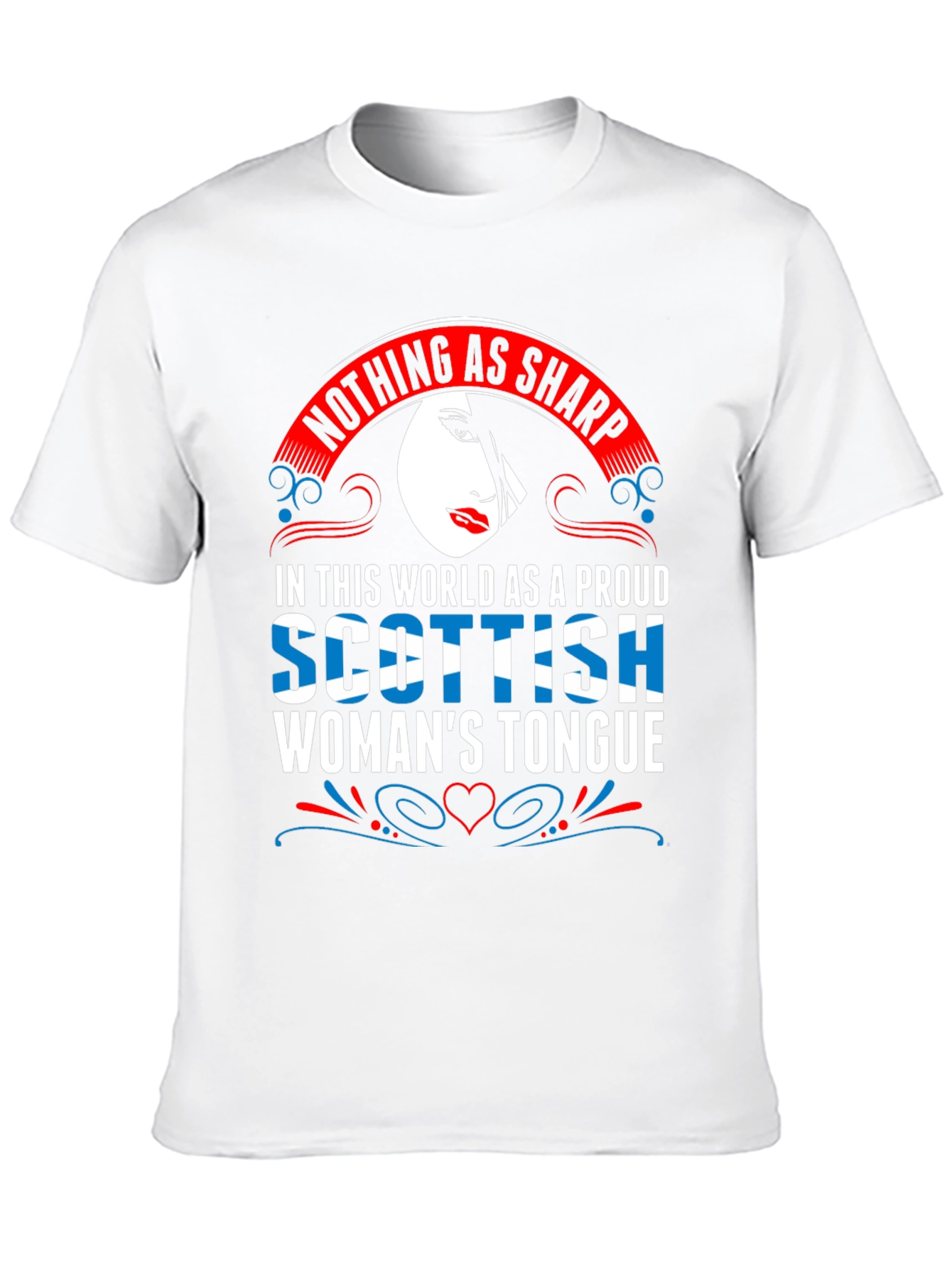 Scottish Womans Tongue T-Shirt - Sharp Wit Design
