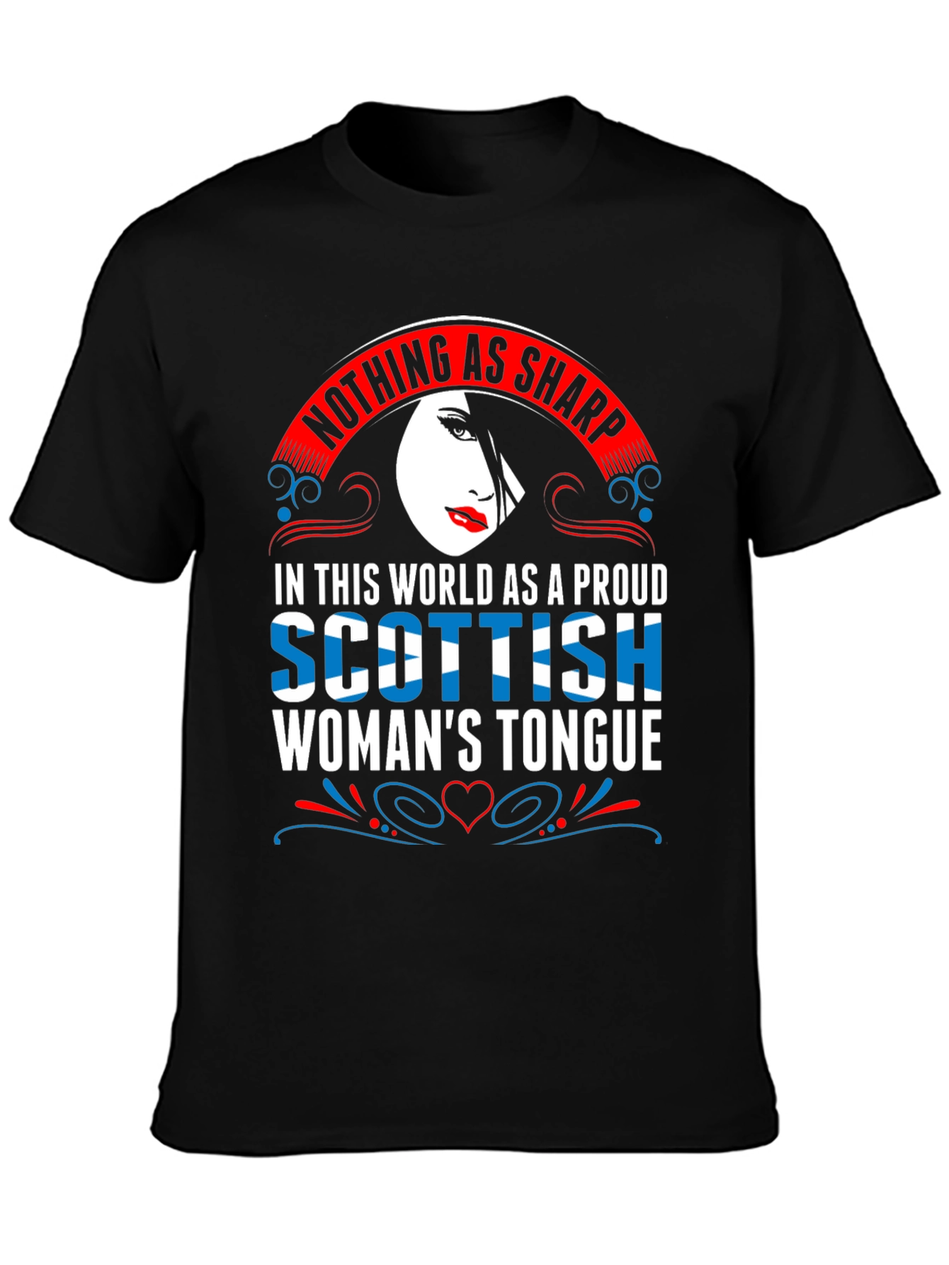 Scottish Womans Tongue T-Shirt - Sharp Wit Design