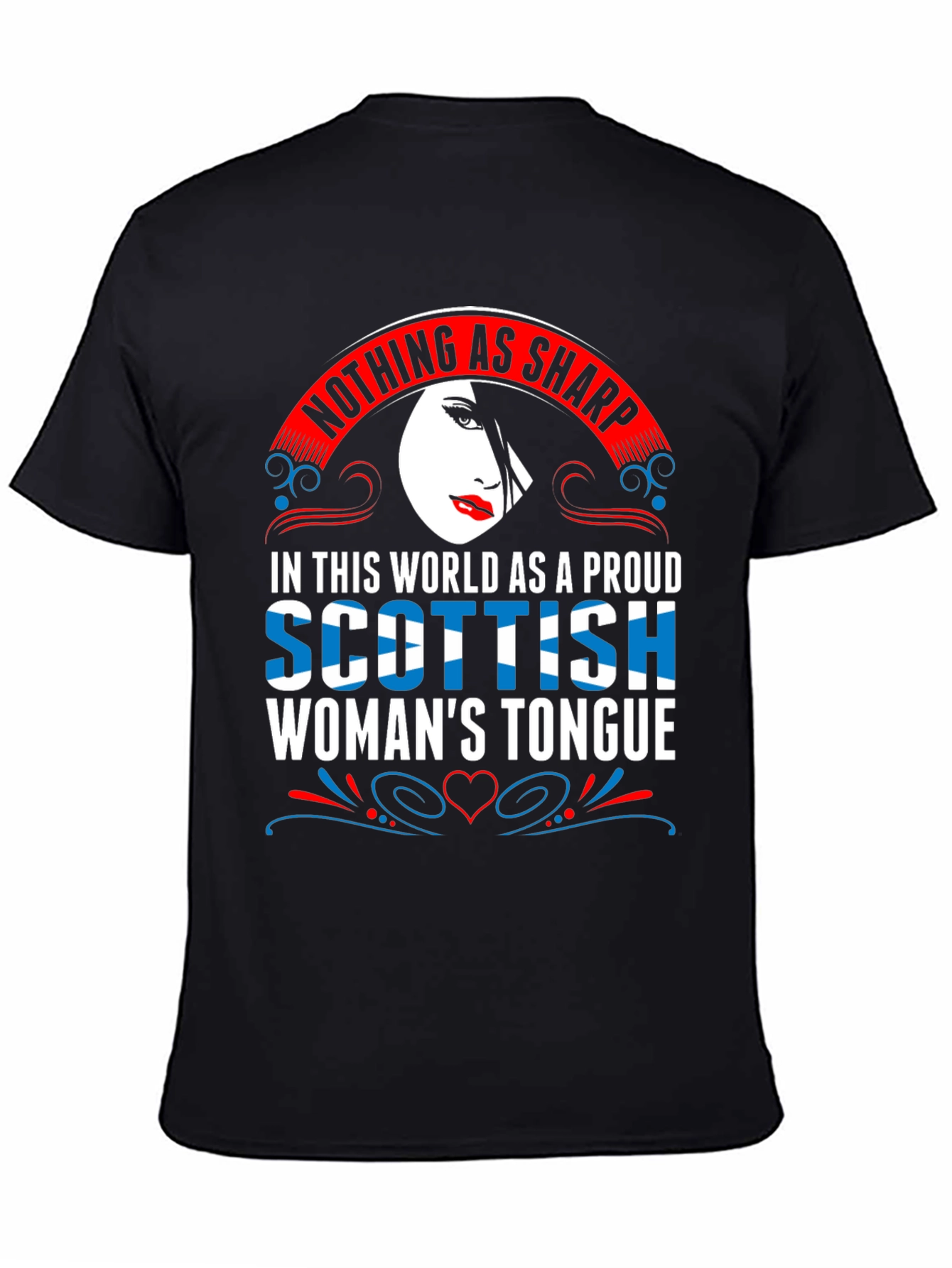 Scottish Womans Tongue T-Shirt - Sharp Wit Design