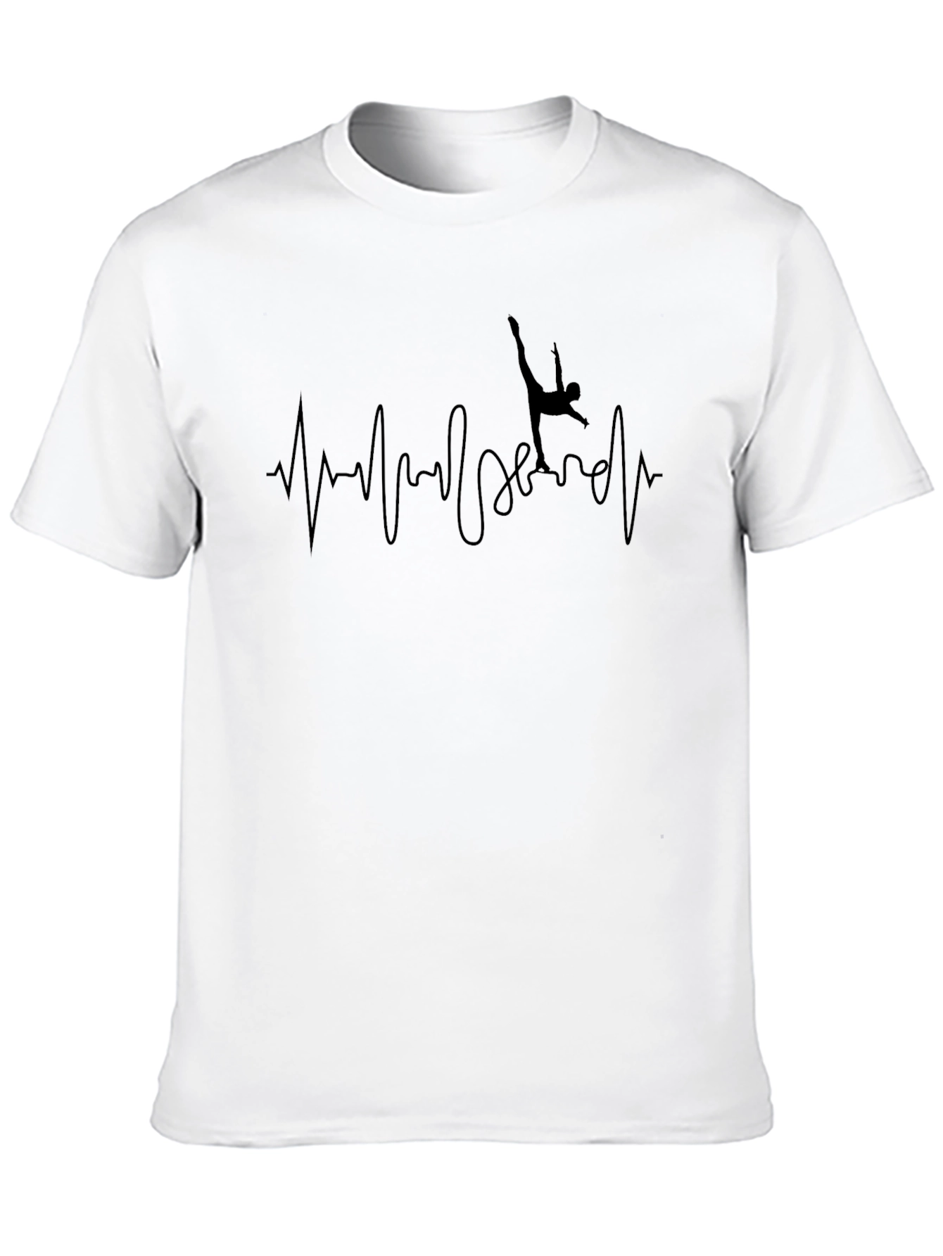 Gymnastics Heartbeat T-Shirt - Sporty Stylish Unique Design