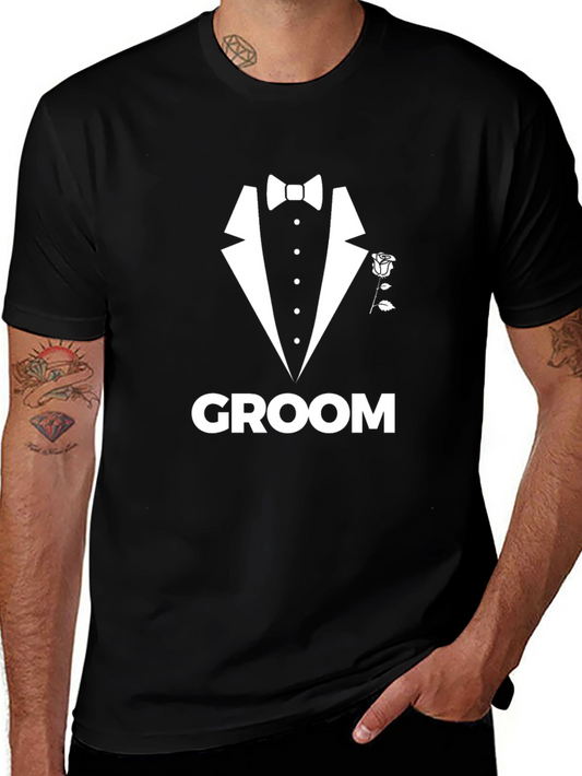 Groom Tuxedo T-Shirt - Wedding Party Apparel