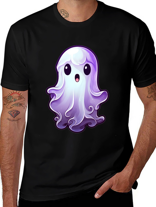 Cute Ghost Graphic T-Shirt - Spooky Season Apparel