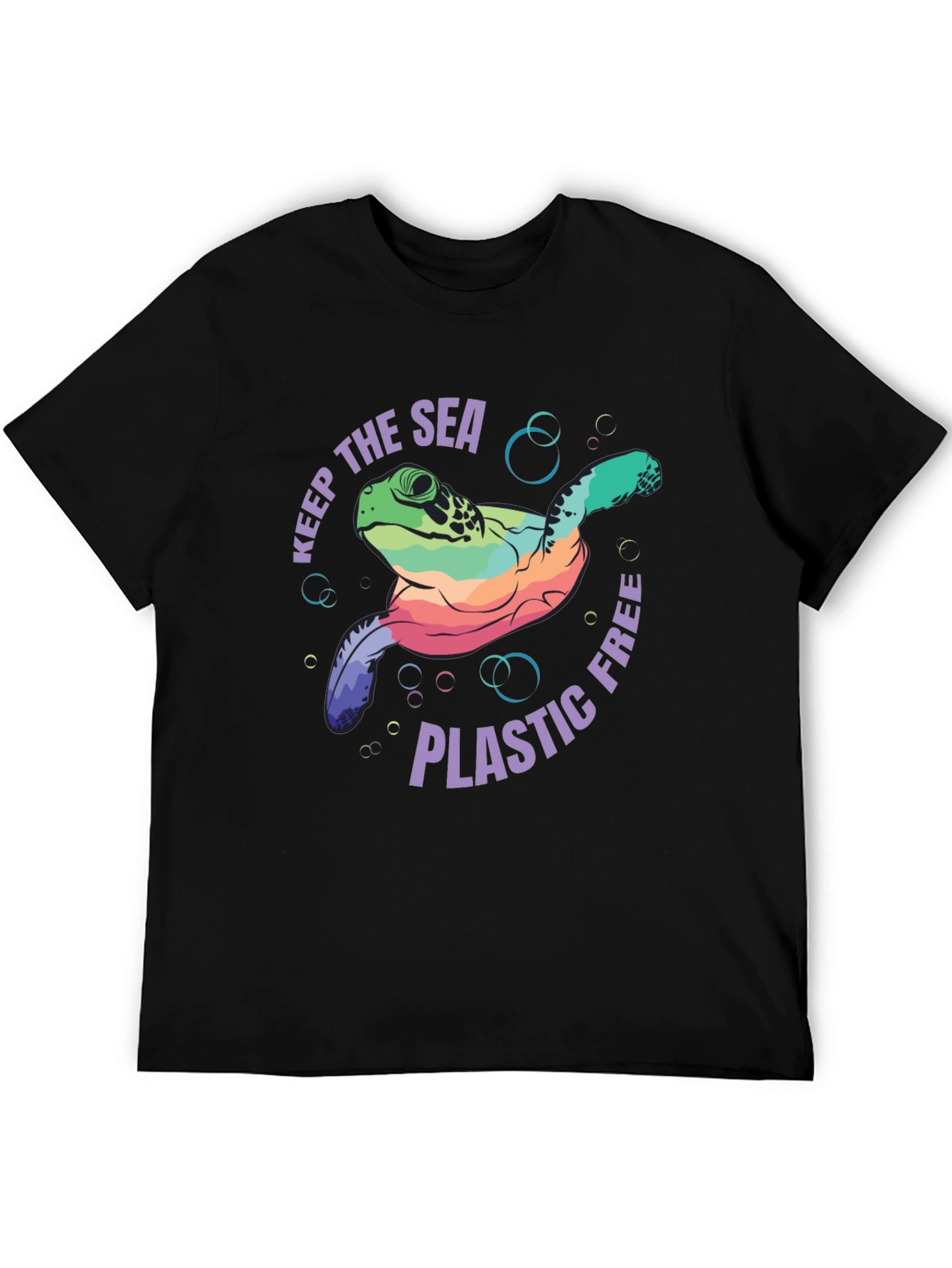 Keep the Sea Plastic Free Turtle Graphic Tee