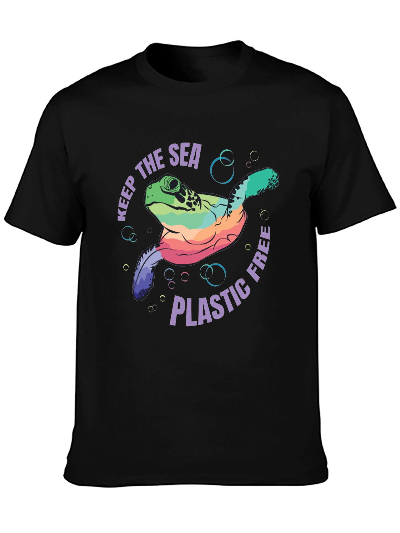 Keep the Sea Plastic Free Turtle Graphic Tee