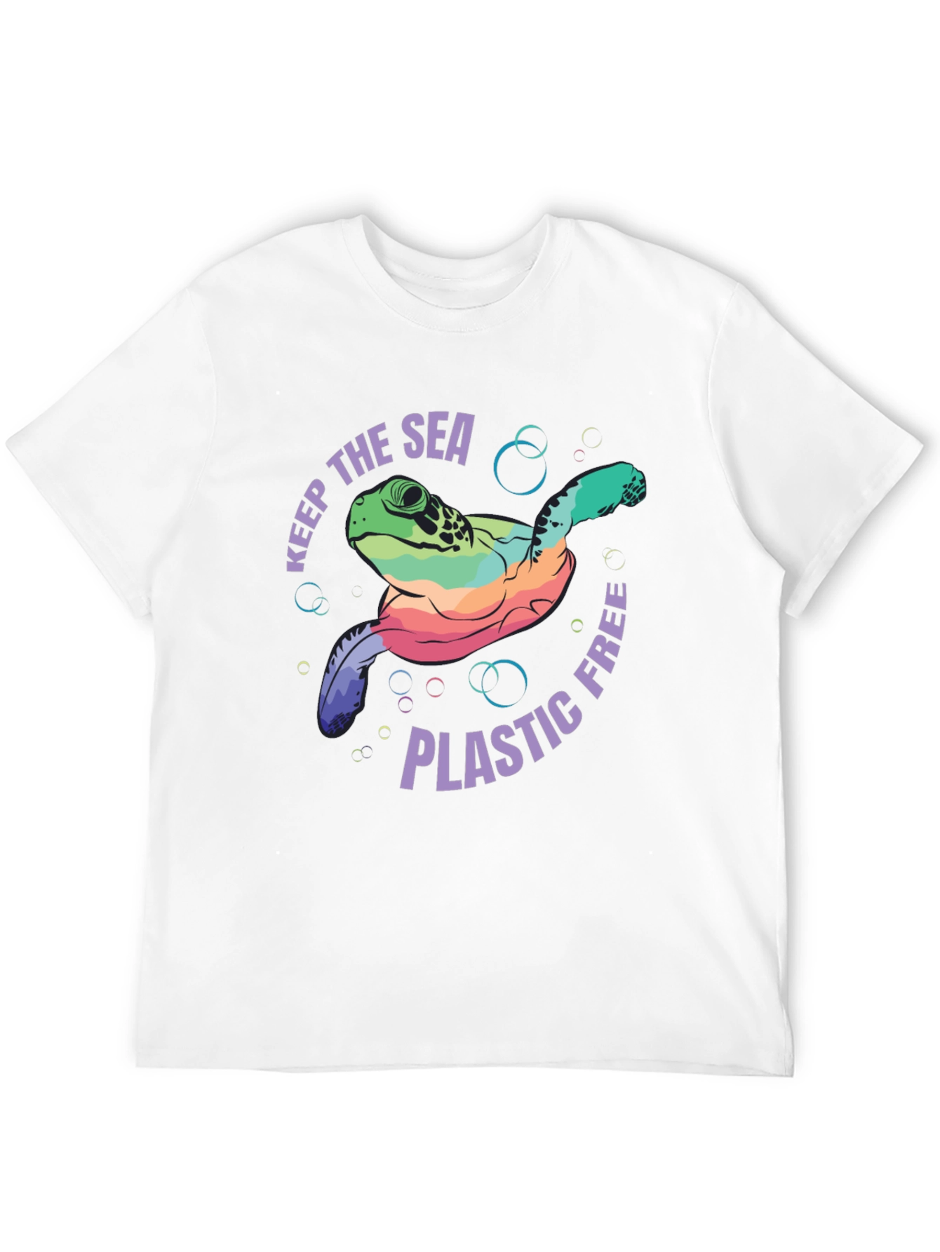 Keep the Sea Plastic Free Turtle Graphic Tee