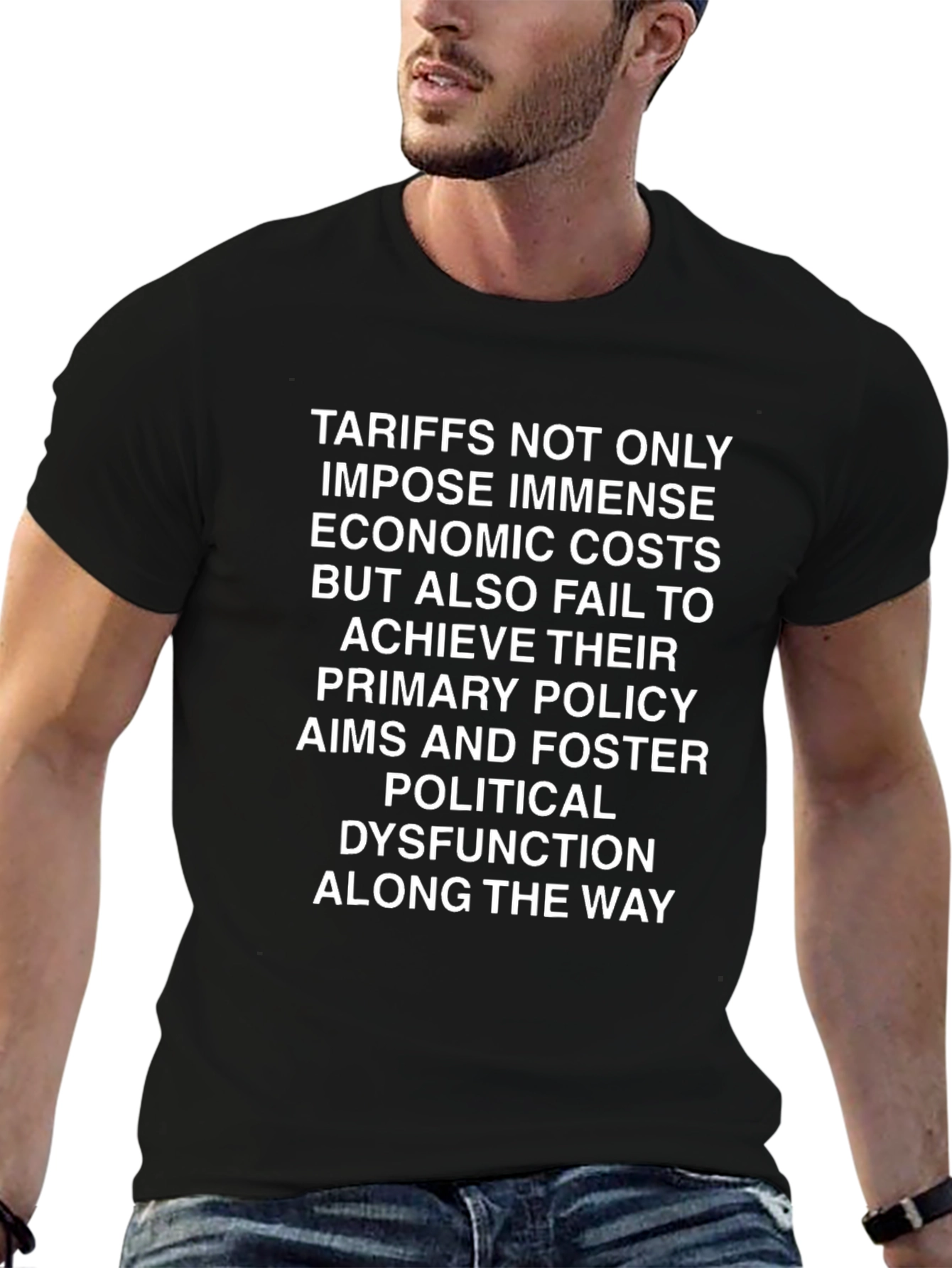 Political Statement Graphic Tee - Tariffs Impact