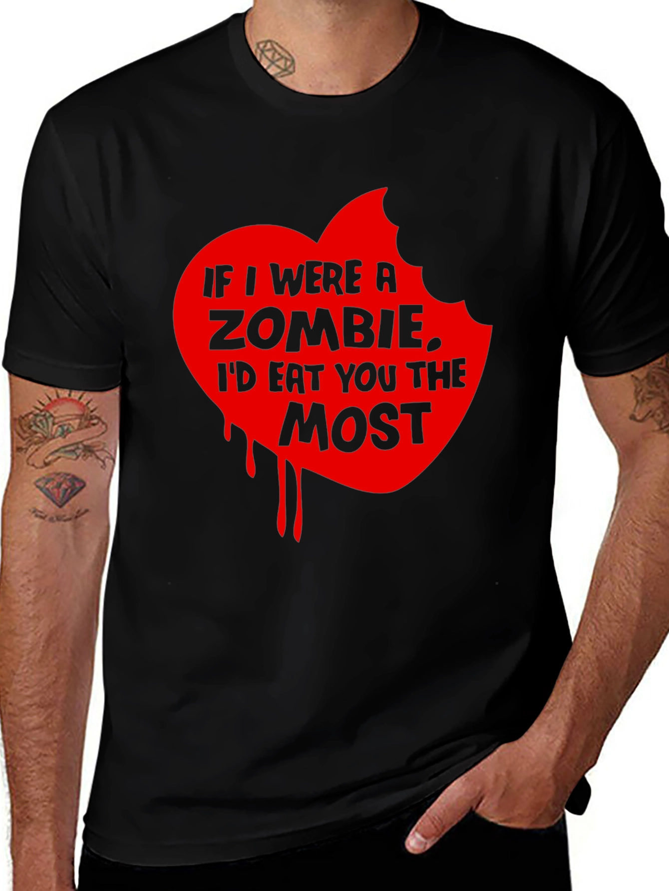 Zombie Love T-Shirt - Id Eat You Most