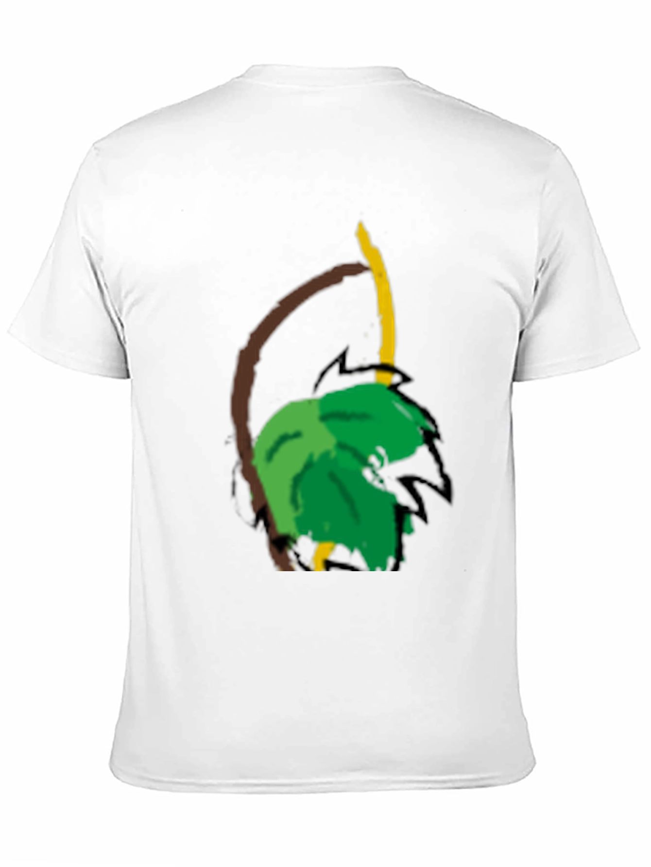 Leaf & Branch Graphic Black T-Shirt