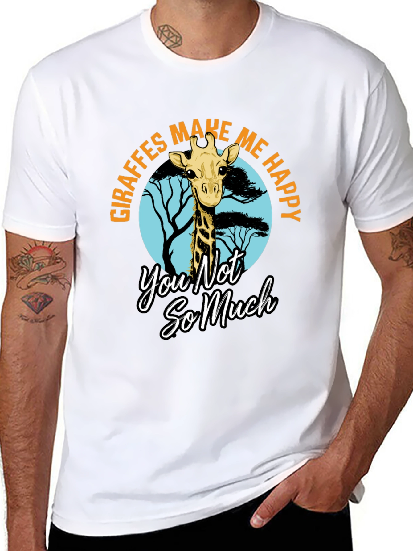 Giraffe T-Shirt - Make Me Happy