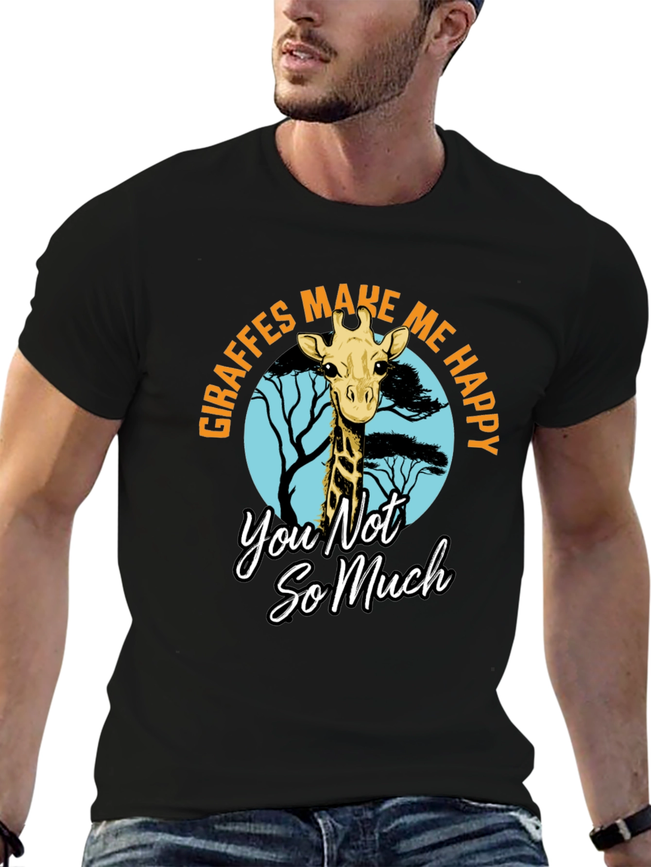 Giraffe T-Shirt - Make Me Happy