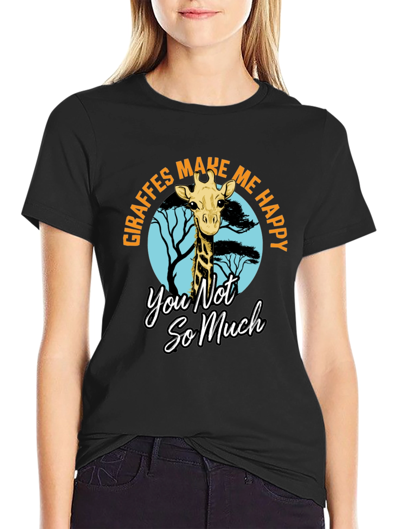 Giraffe T-Shirt - Make Me Happy