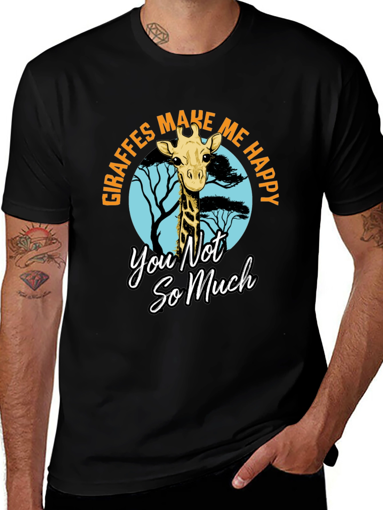 Giraffe T-Shirt - Make Me Happy