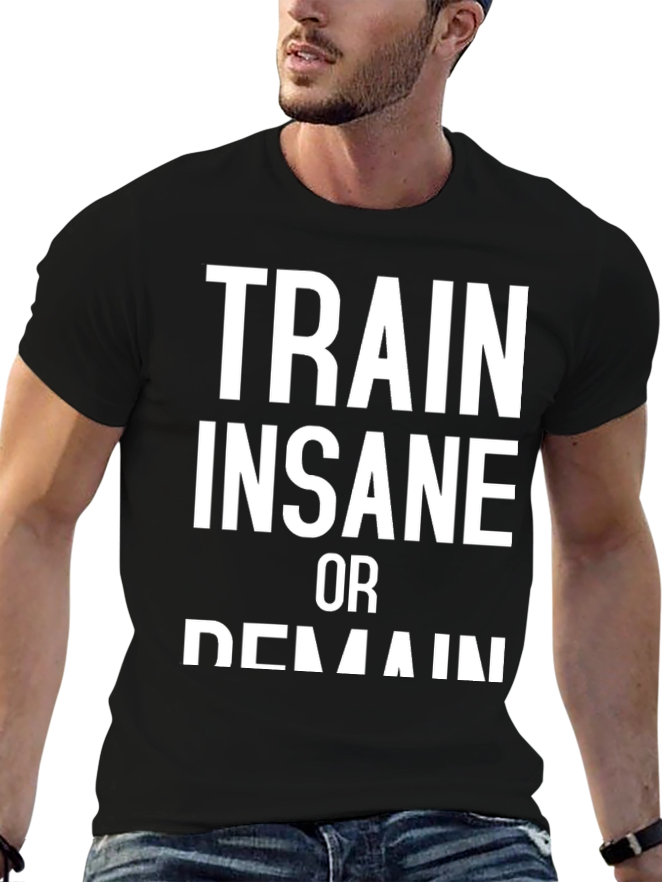 Train Insane Graphic Tee - Black
