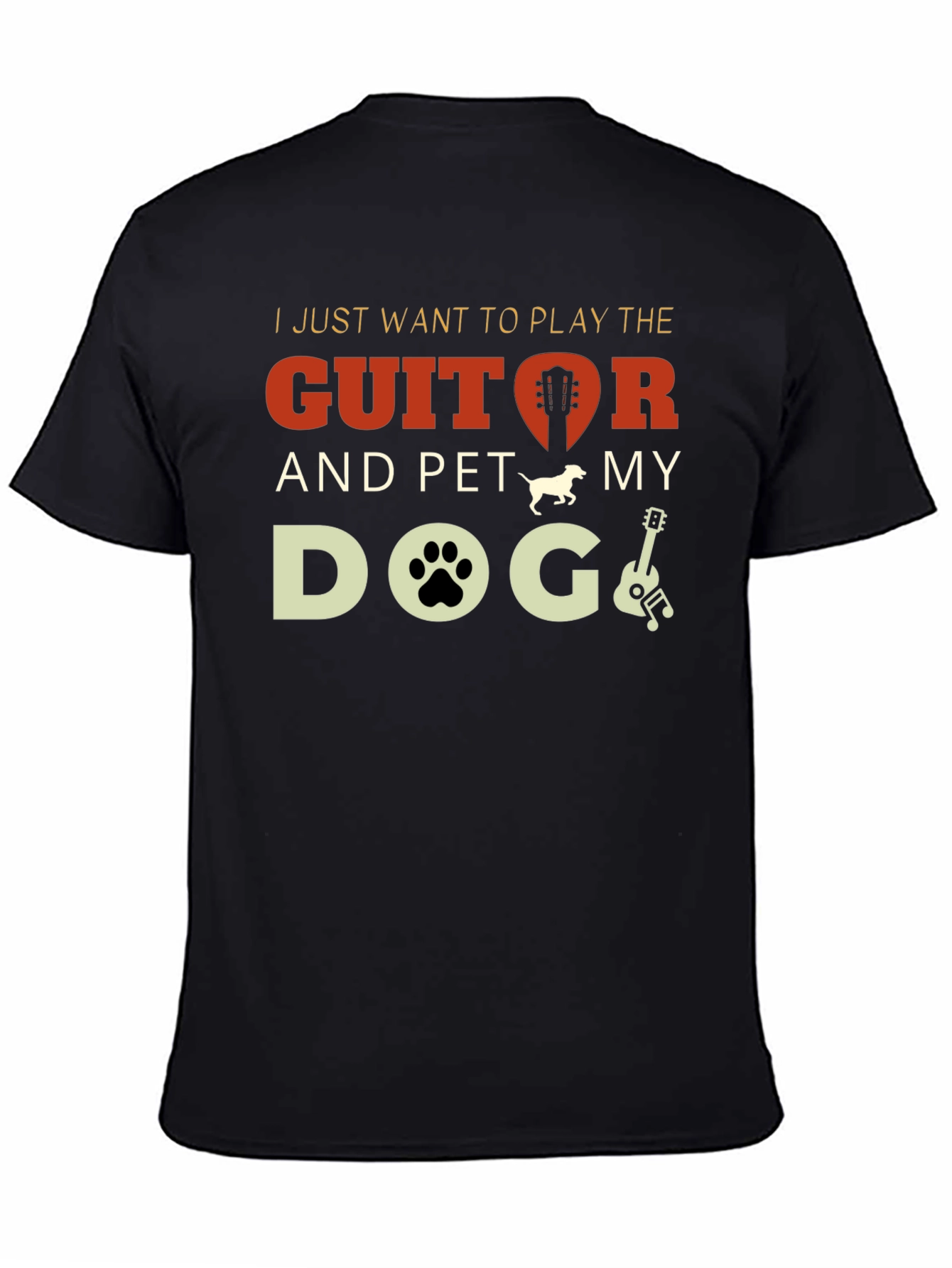 Guitar and Dog Lover T-Shirt
