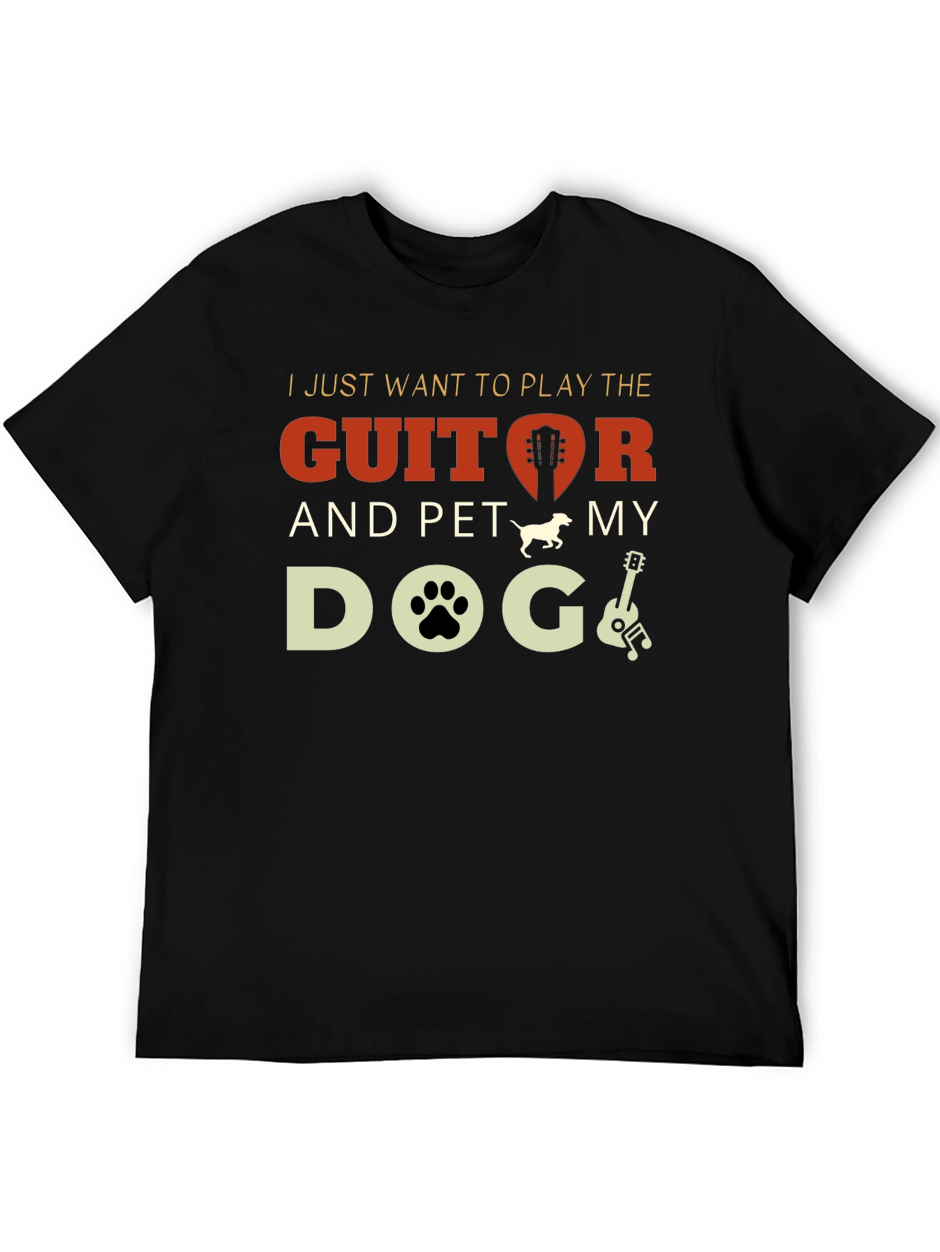 Guitar and Dog Lover T-Shirt