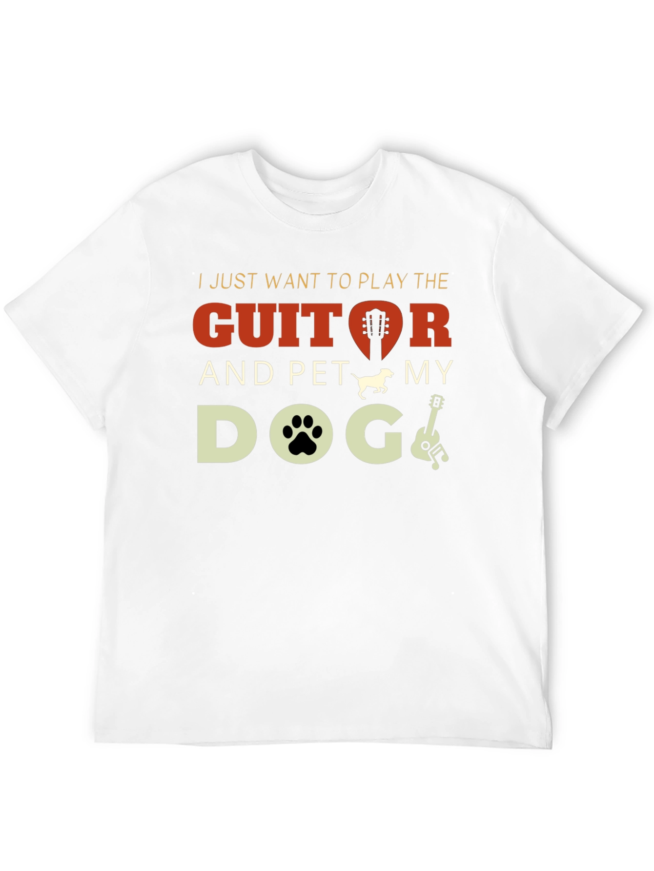 Guitar and Dog Lover T-Shirt