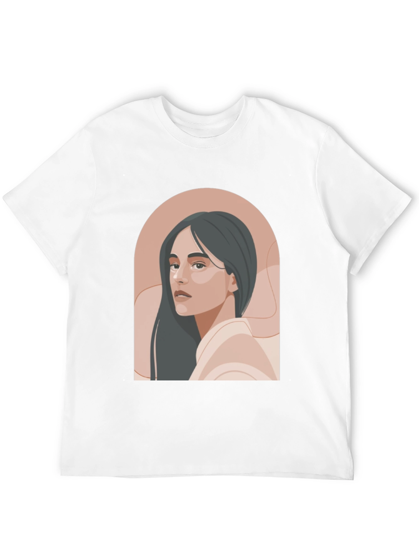 Stylish Portrait Graphic Tee - Modern Unisex Design