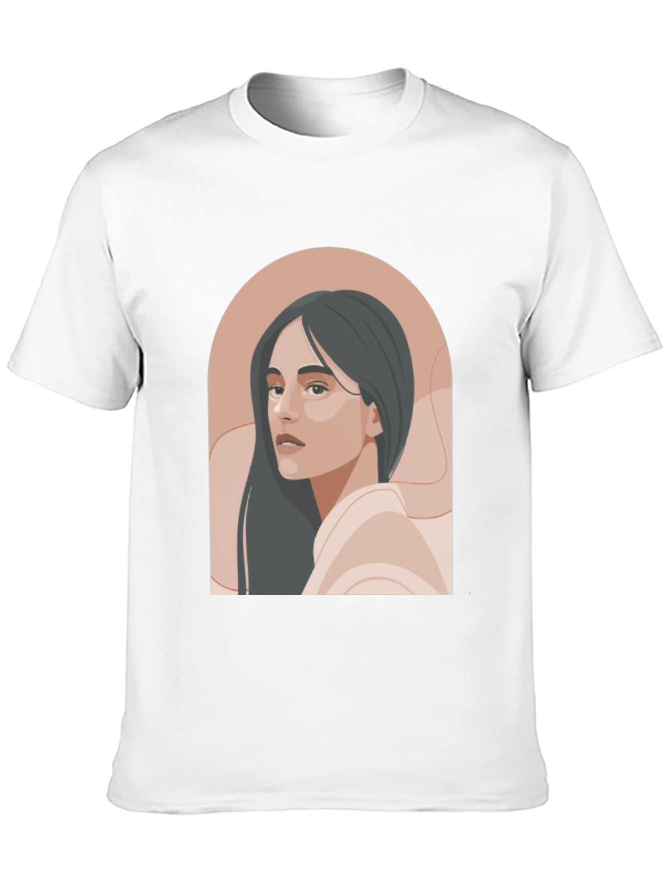 Stylish Portrait Graphic Tee - Modern Unisex Design