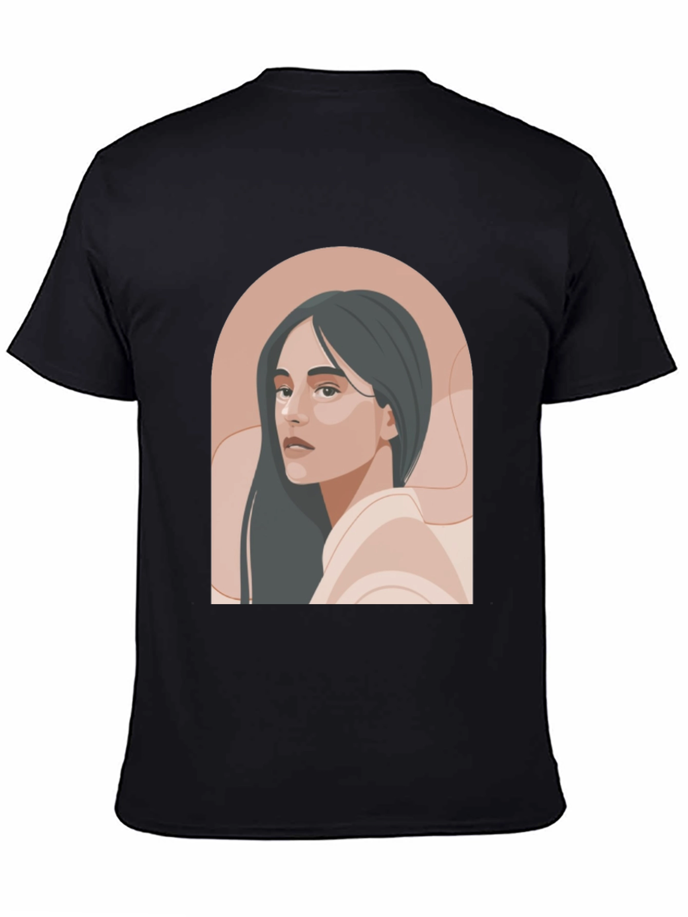 Stylish Portrait Graphic Tee - Modern Unisex Design