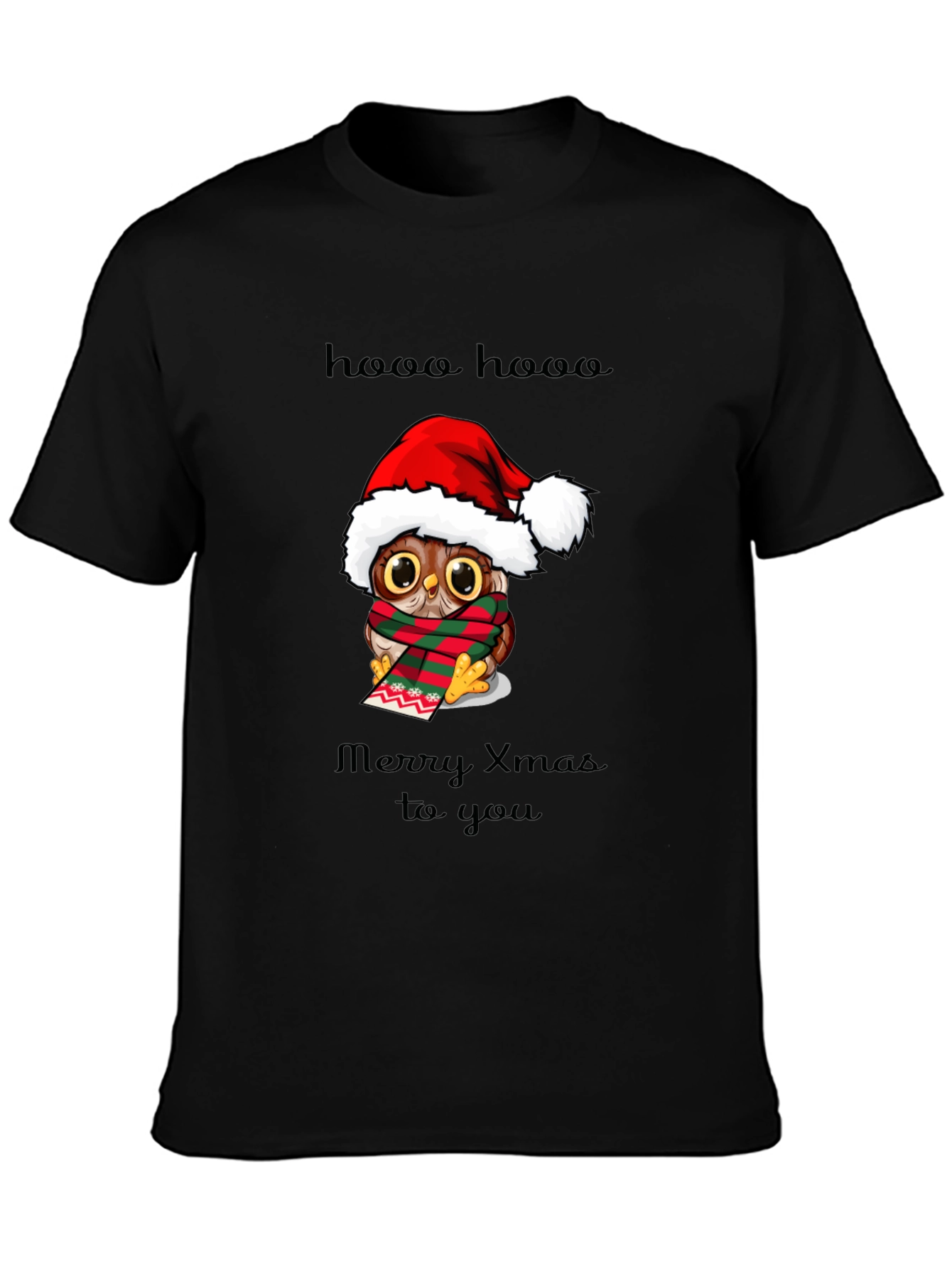 Christmas Owl Graphic T-Shirt