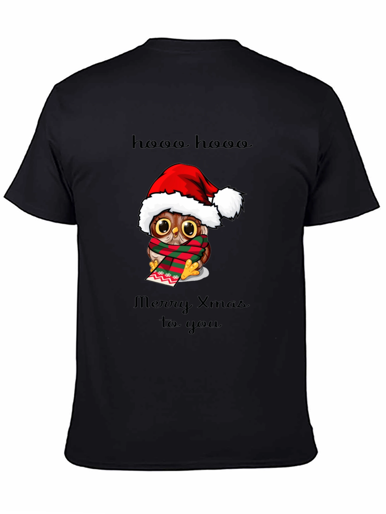Christmas Owl Graphic T-Shirt