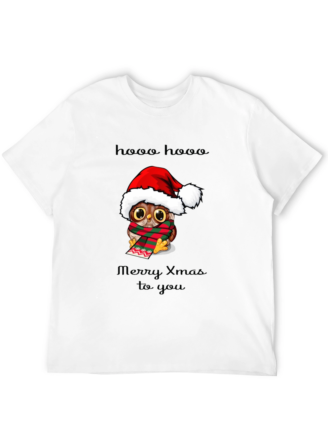 Christmas Owl Graphic T-Shirt