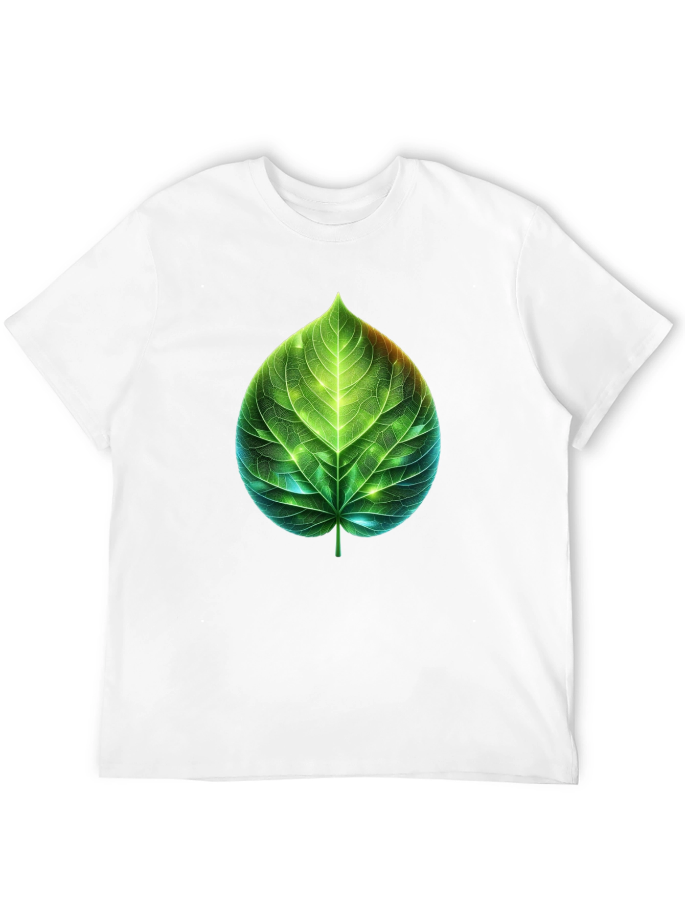 Leaf Design Graphic Tee - Nature Inspired T-Shirt