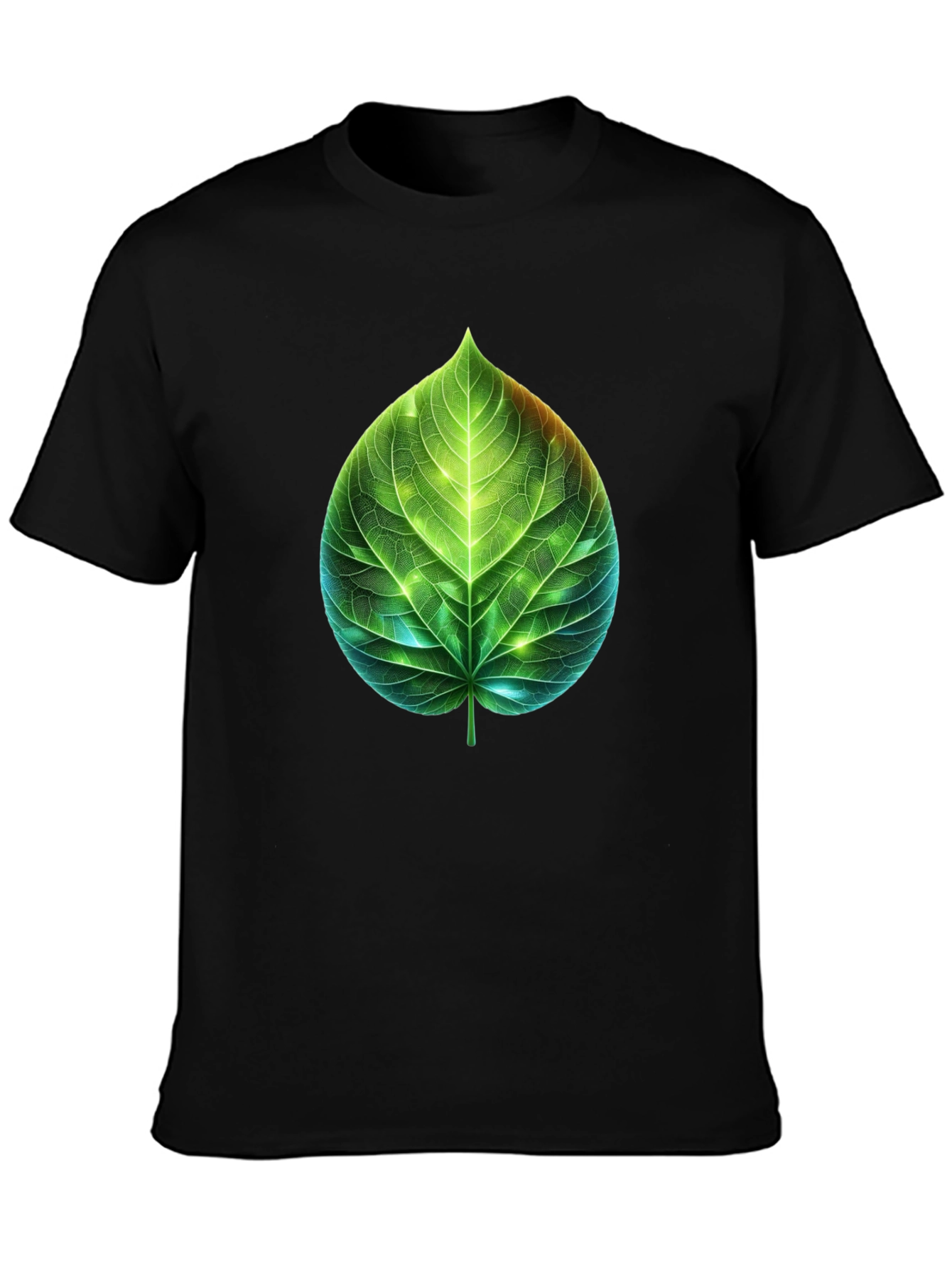 Leaf Design Graphic Tee - Nature Inspired T-Shirt