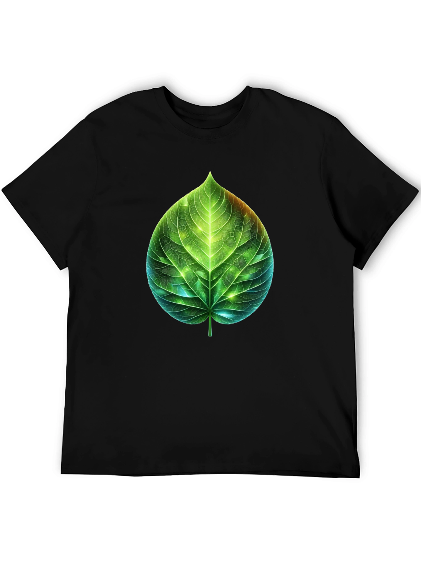 Leaf Design Graphic Tee - Nature Inspired T-Shirt