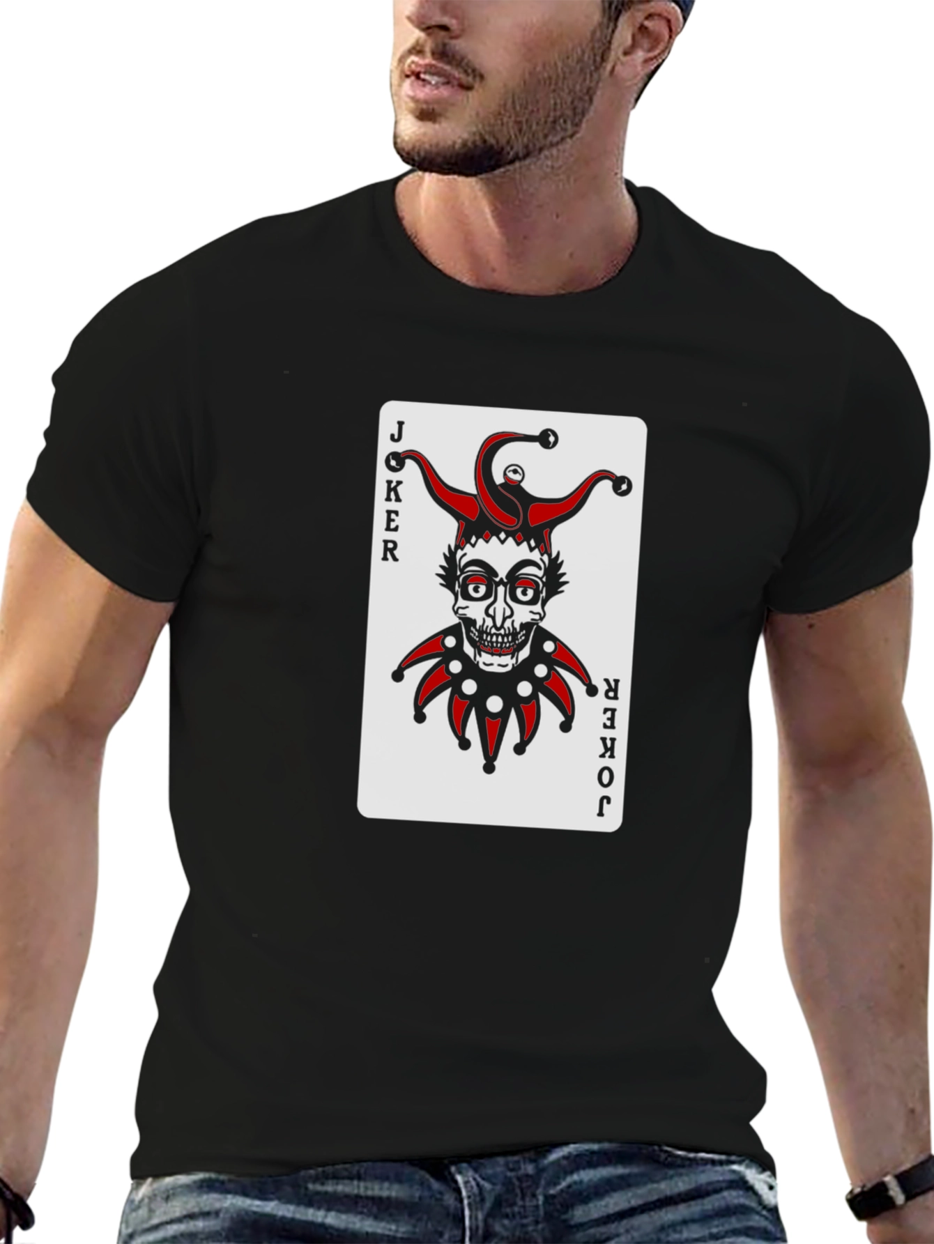 Joker Card Graphic Tee - Unisex Crew Neck T-Shirt