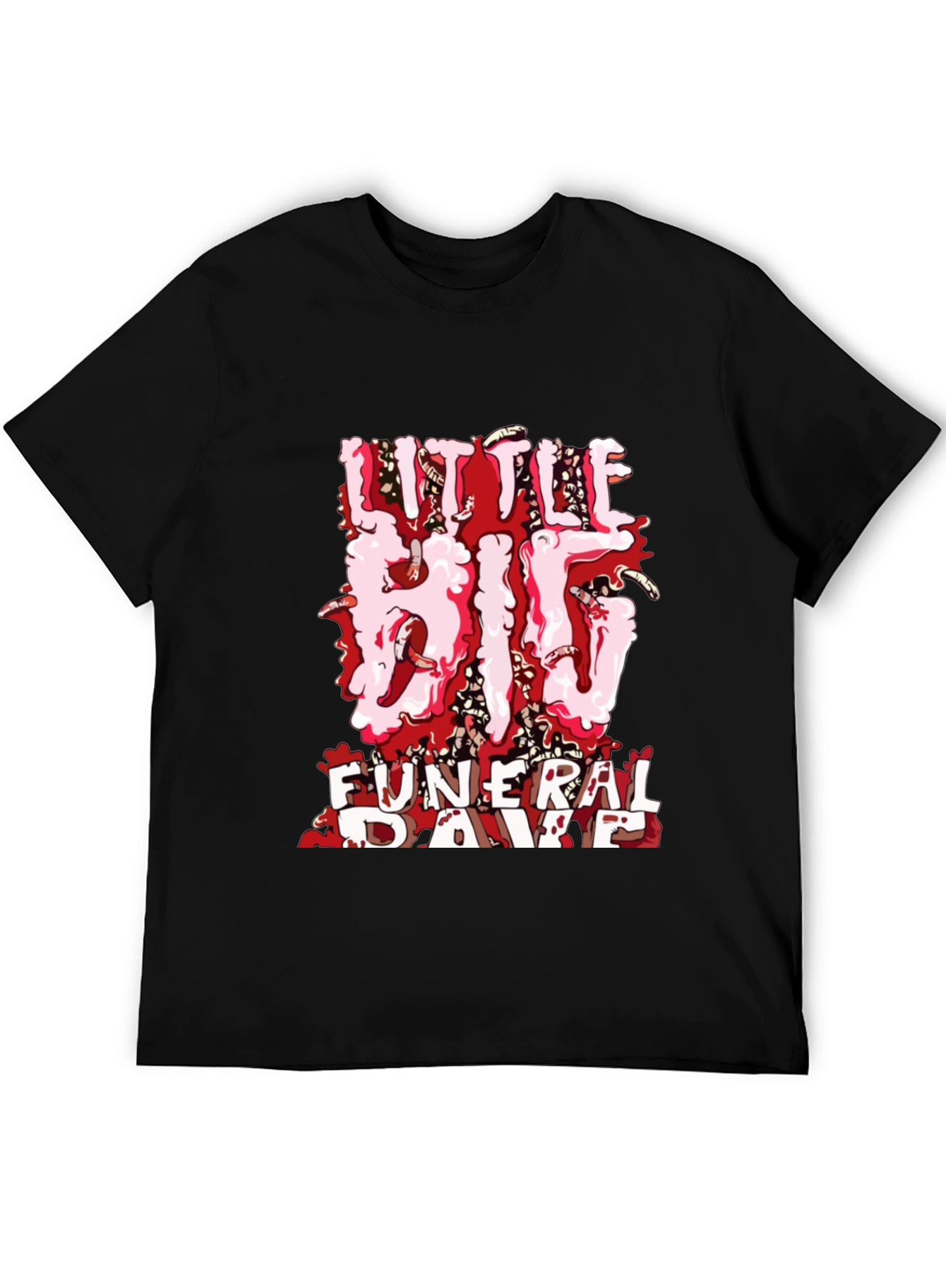 Little Big Funeral Rave Black T-Shirt