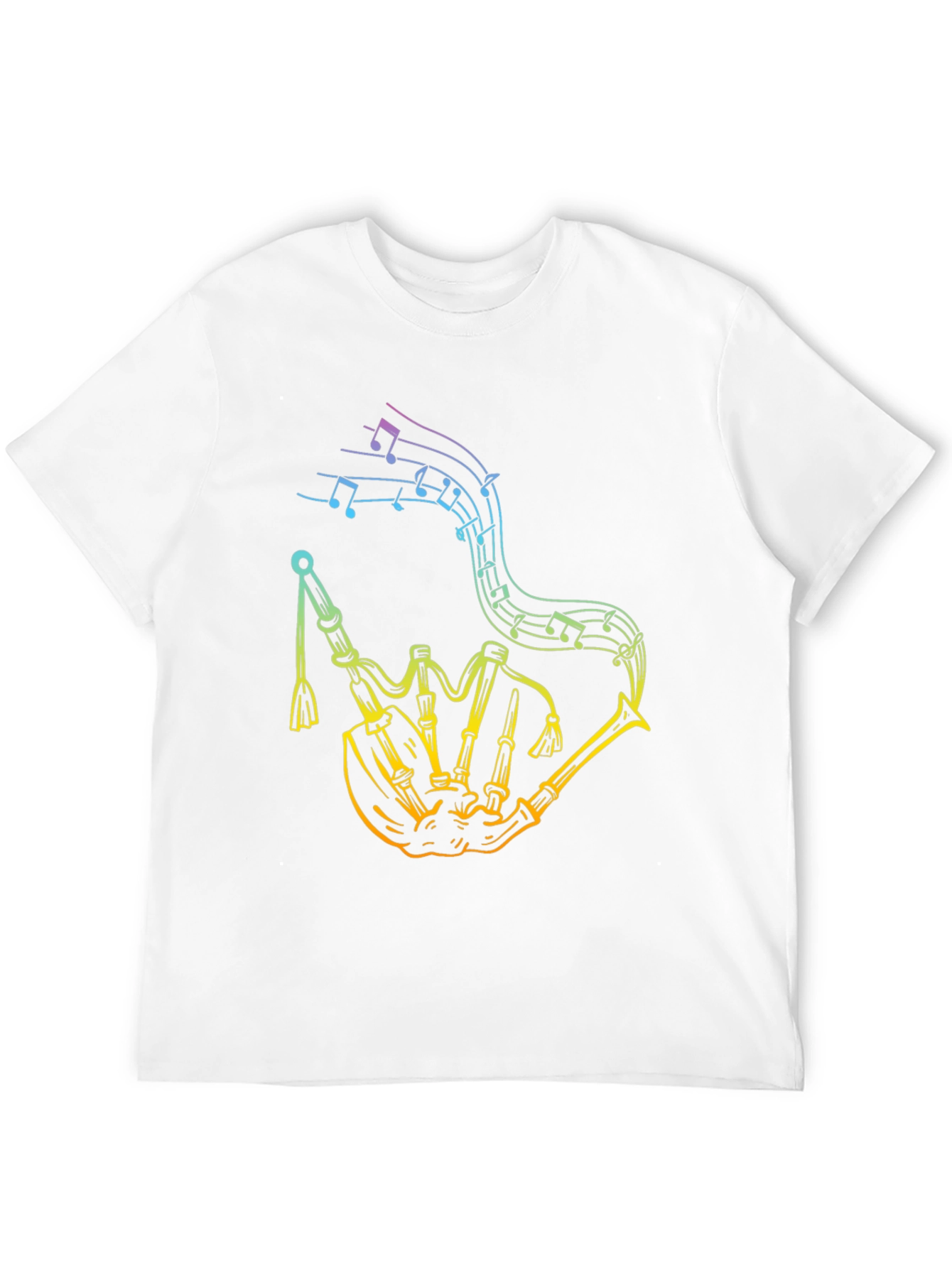 Rainbow Bagpipe Music Tee