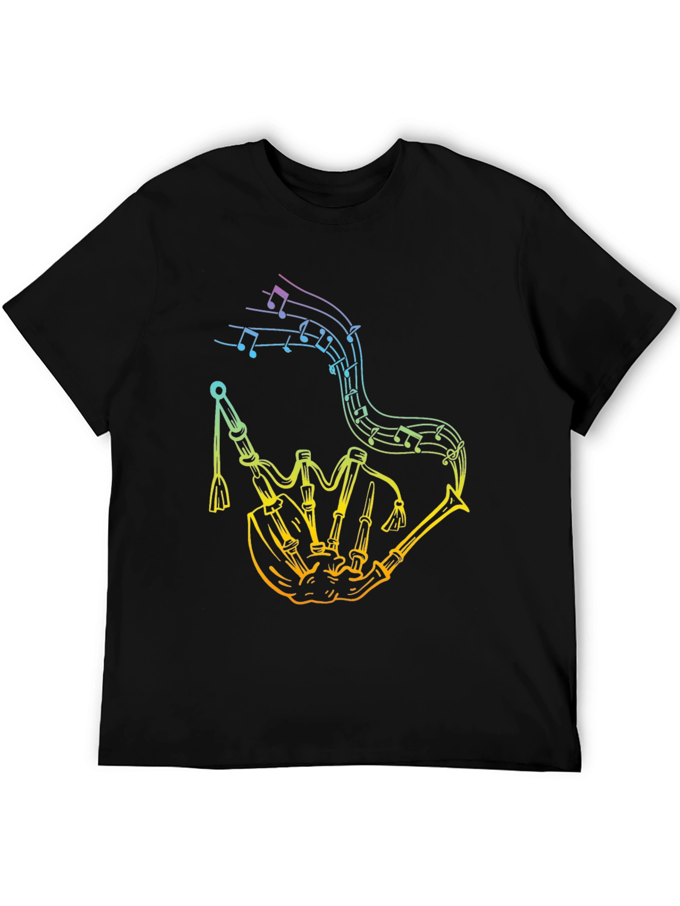 Rainbow Bagpipe Music Tee