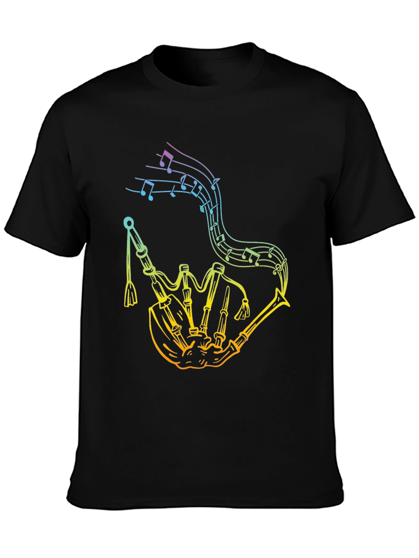Rainbow Bagpipe Music Tee