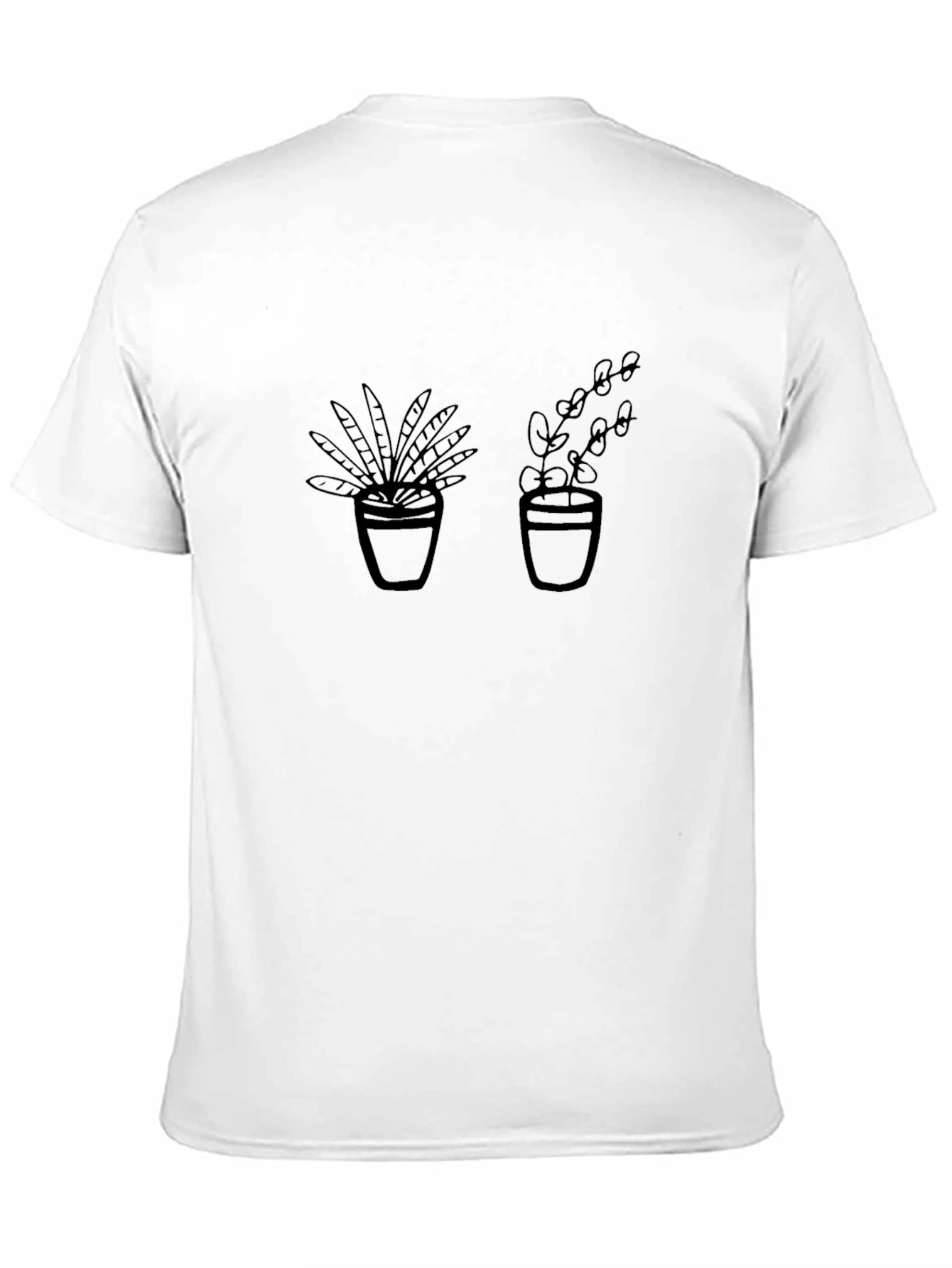 Potted Plants Graphic Tee - Black
