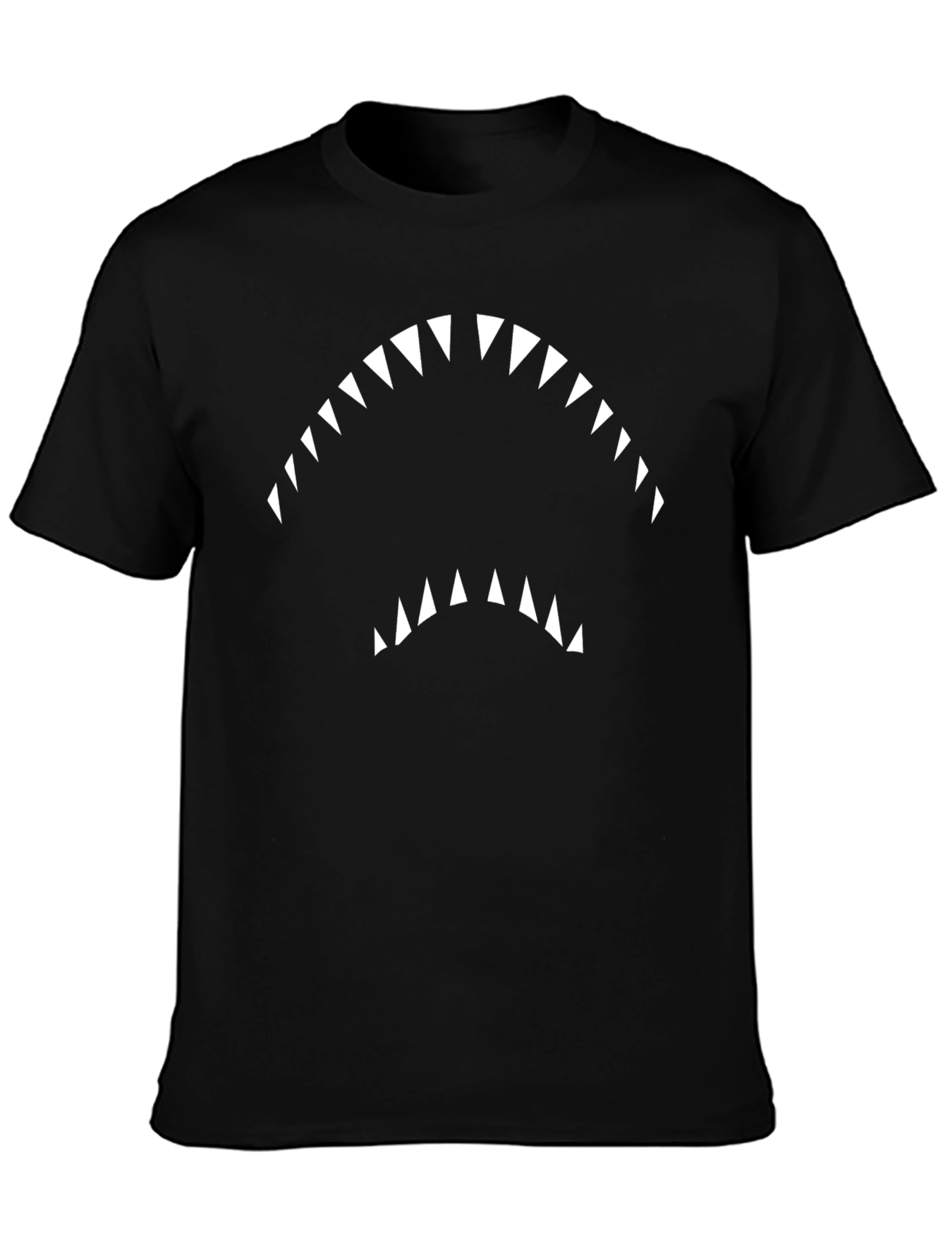 Shark Jaw Graphic T-Shirt - Black