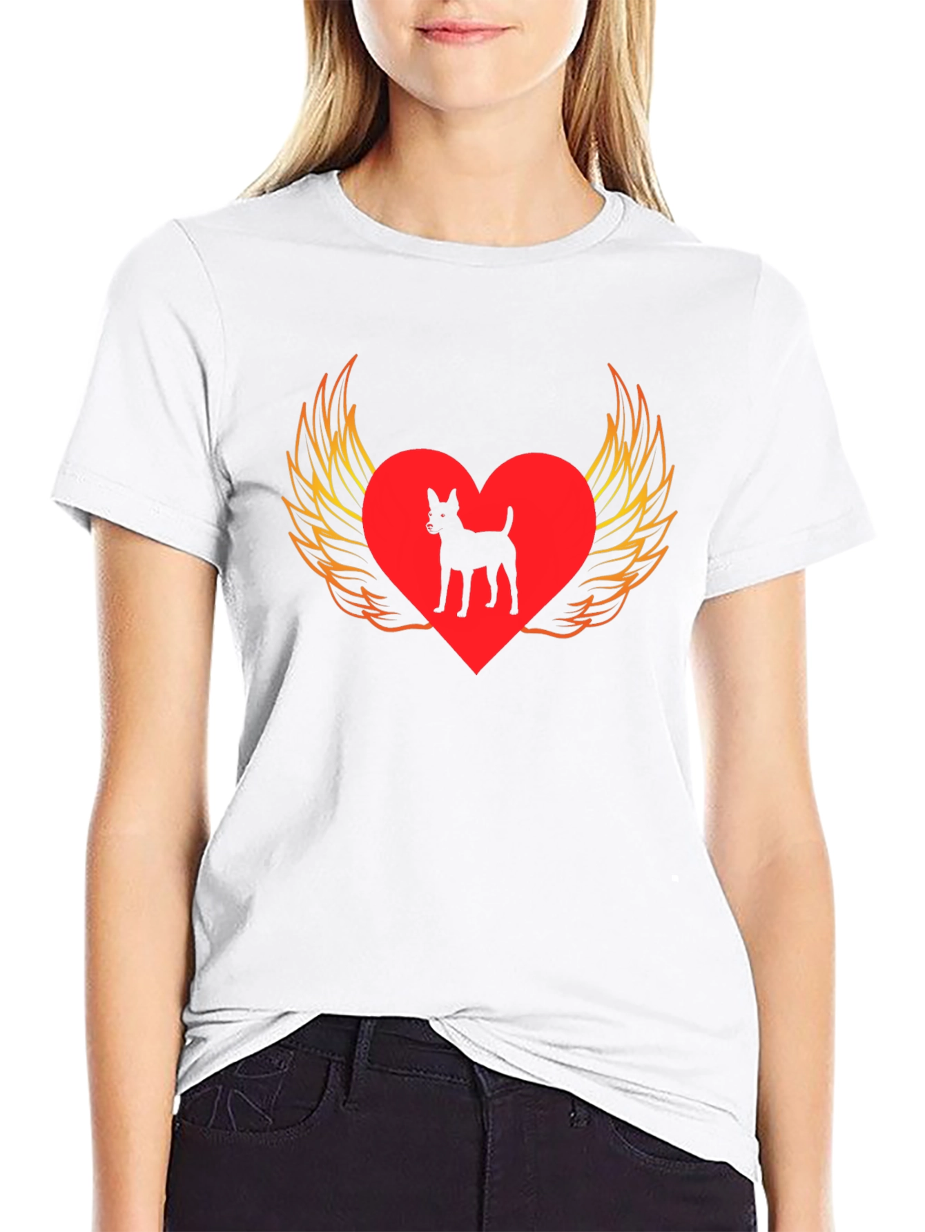 Dog Heart Wings T-Shirt