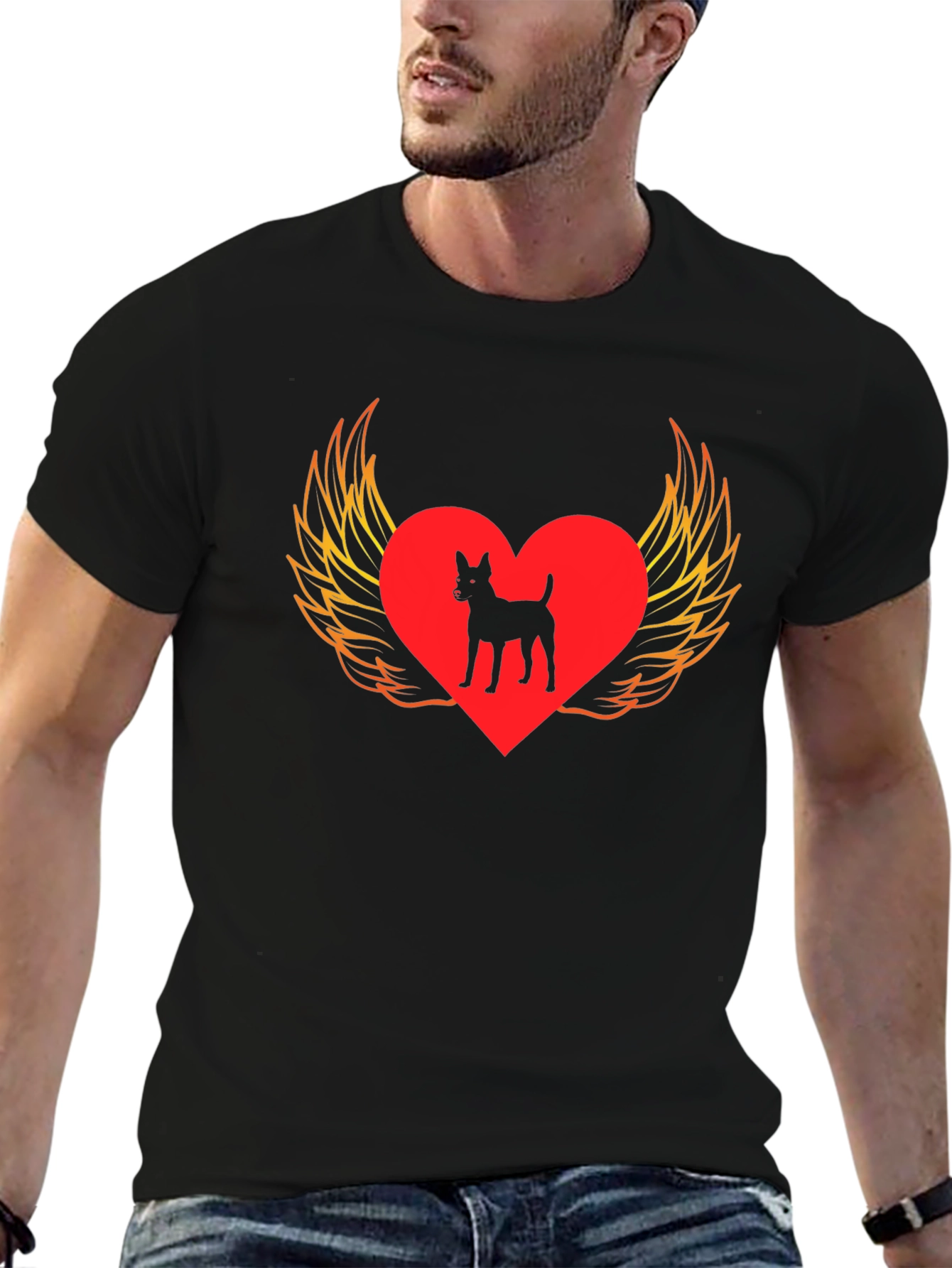 Dog Heart Wings T-Shirt