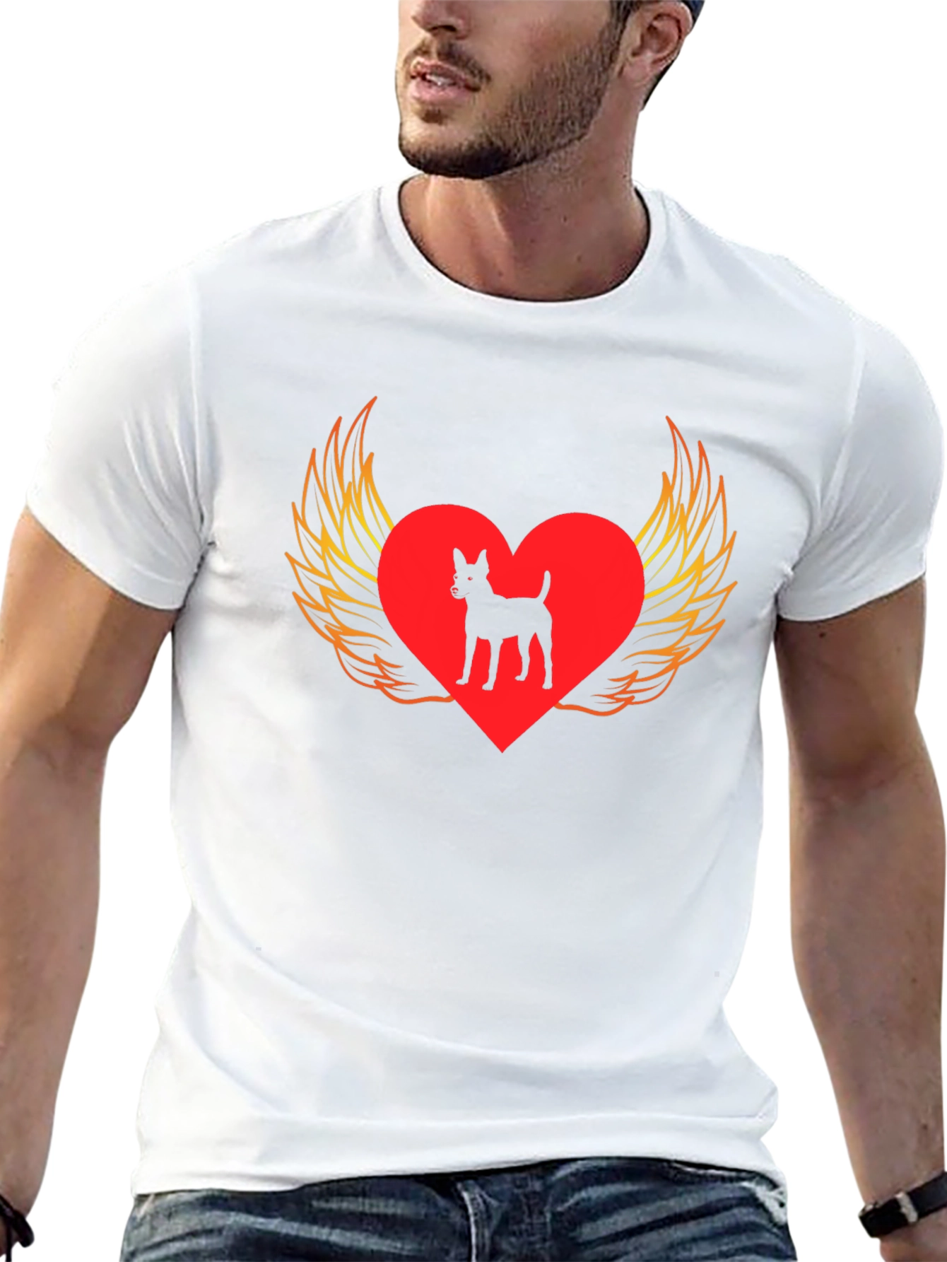 Dog Heart Wings T-Shirt