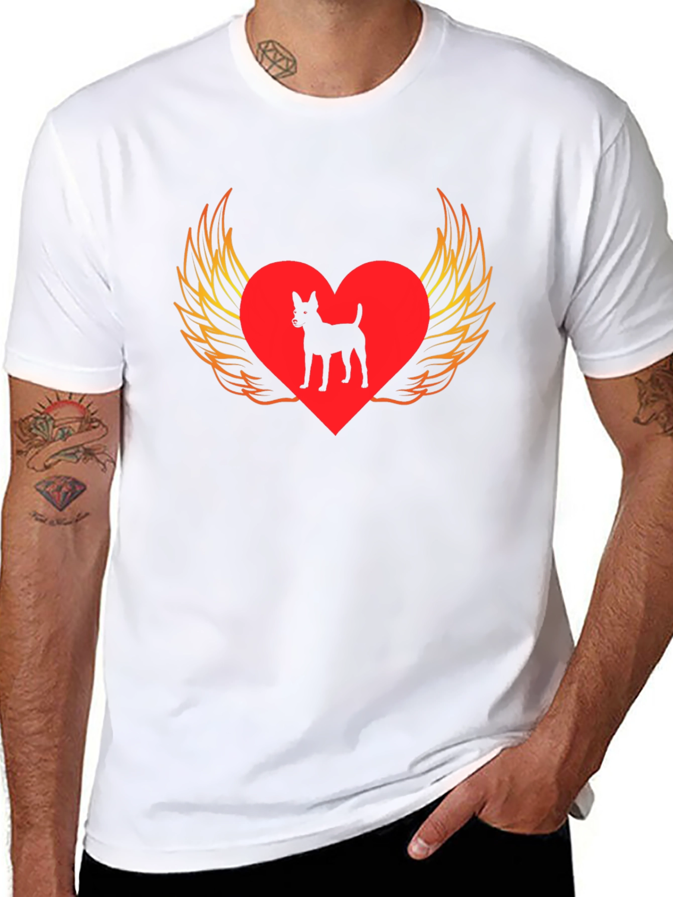 Dog Heart Wings T-Shirt