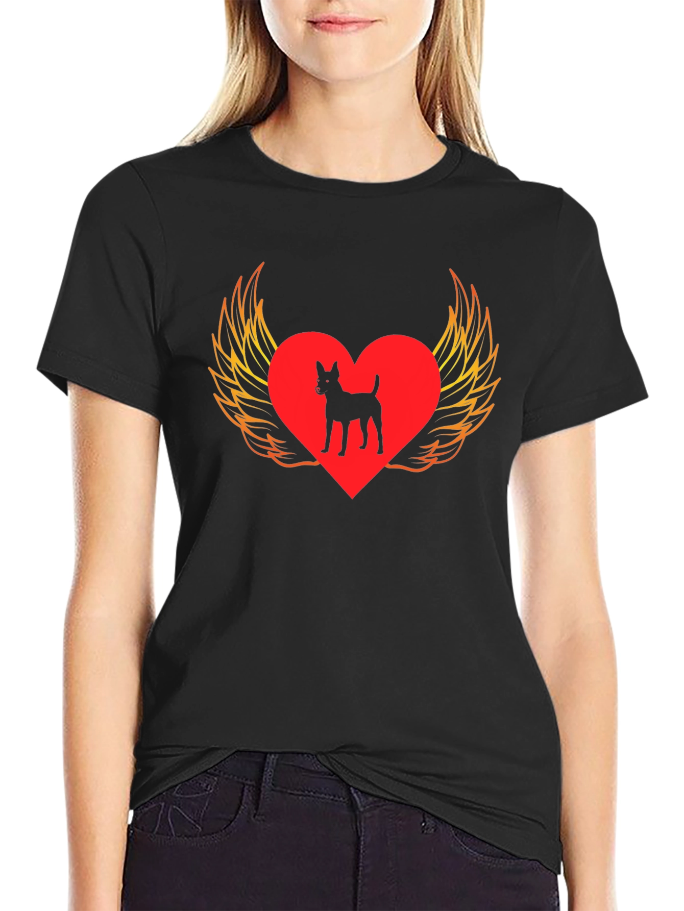 Dog Heart Wings T-Shirt