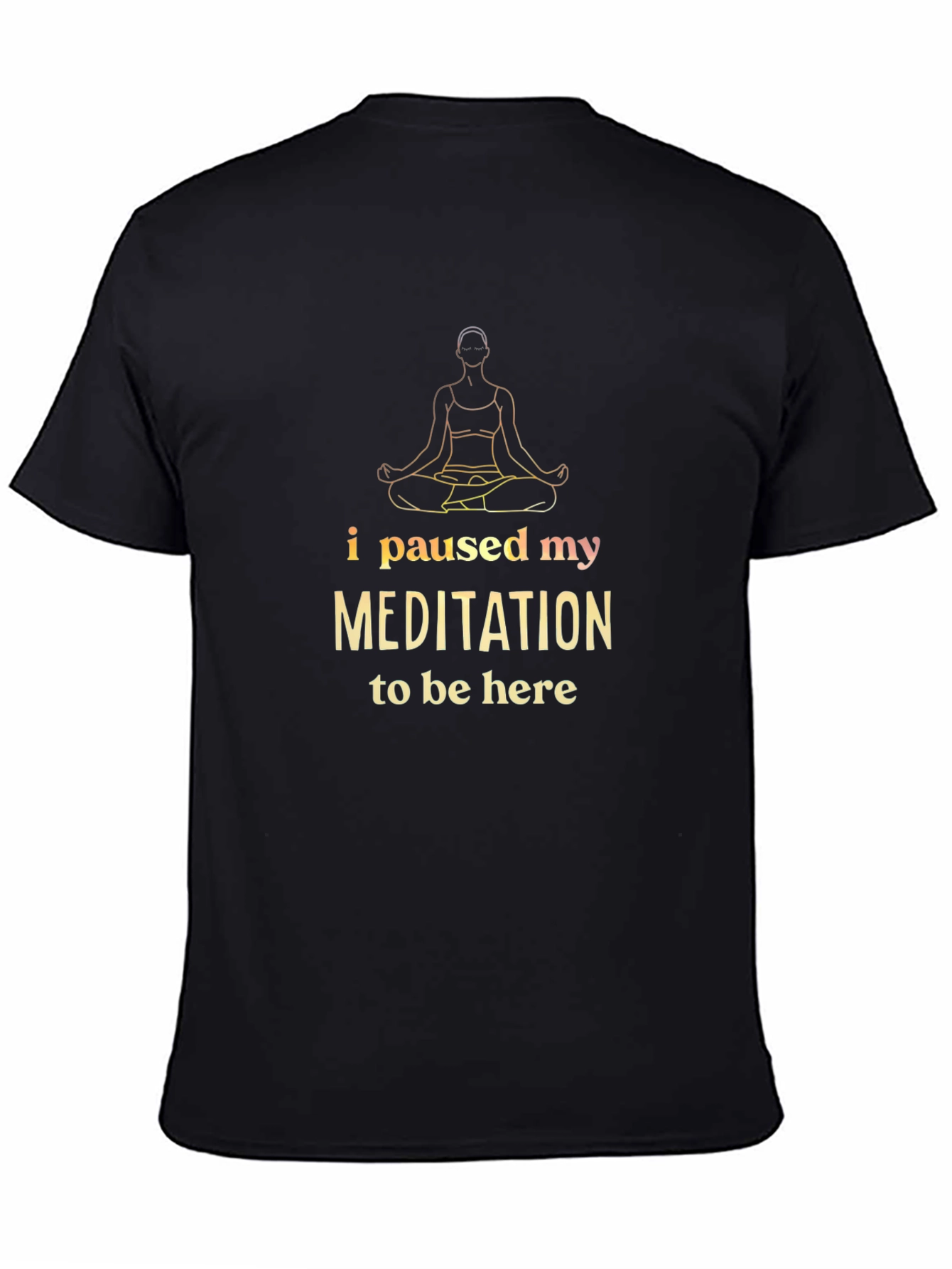 Meditation Break Black T-Shirt