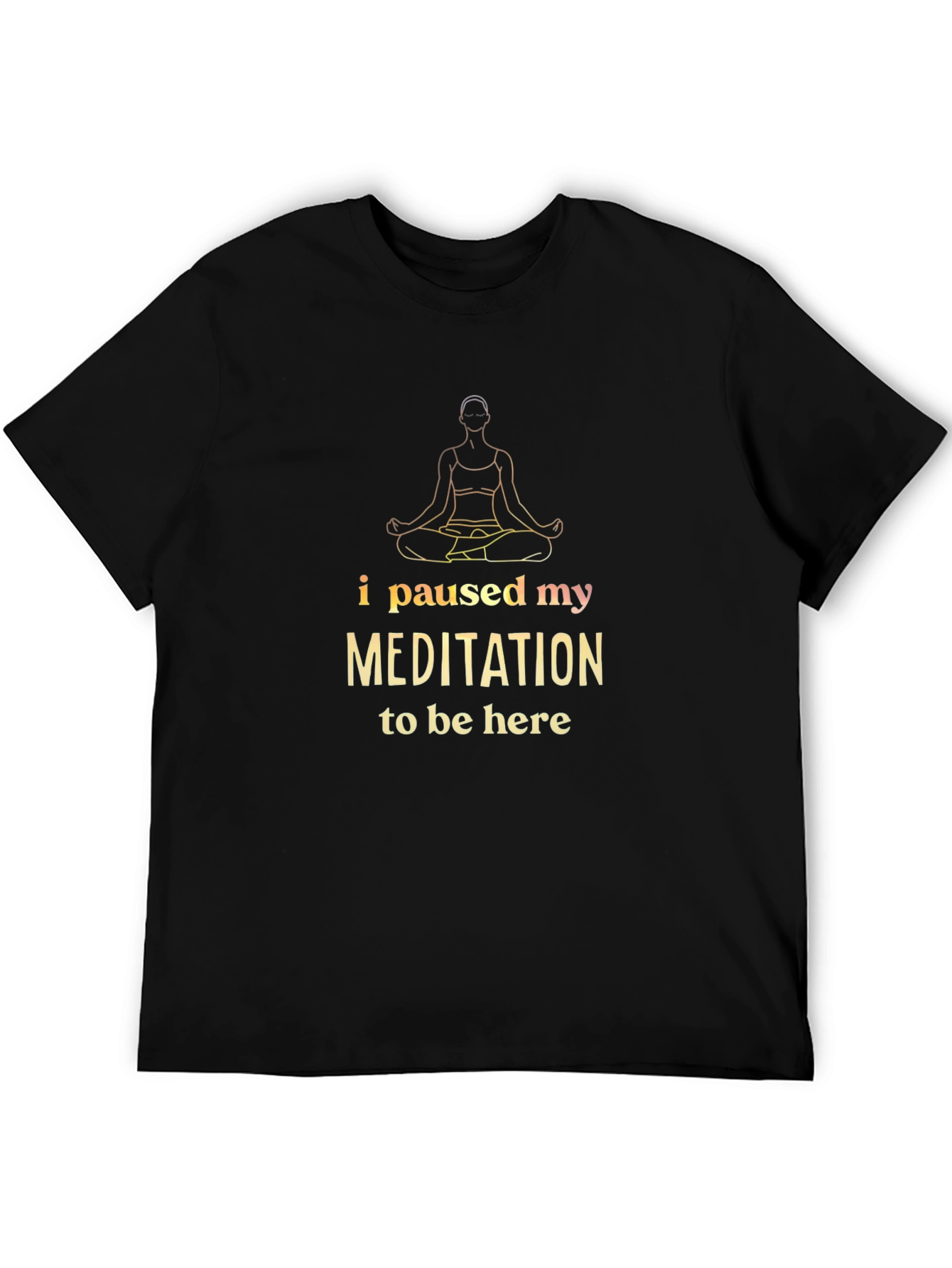 Meditation Break Black T-Shirt