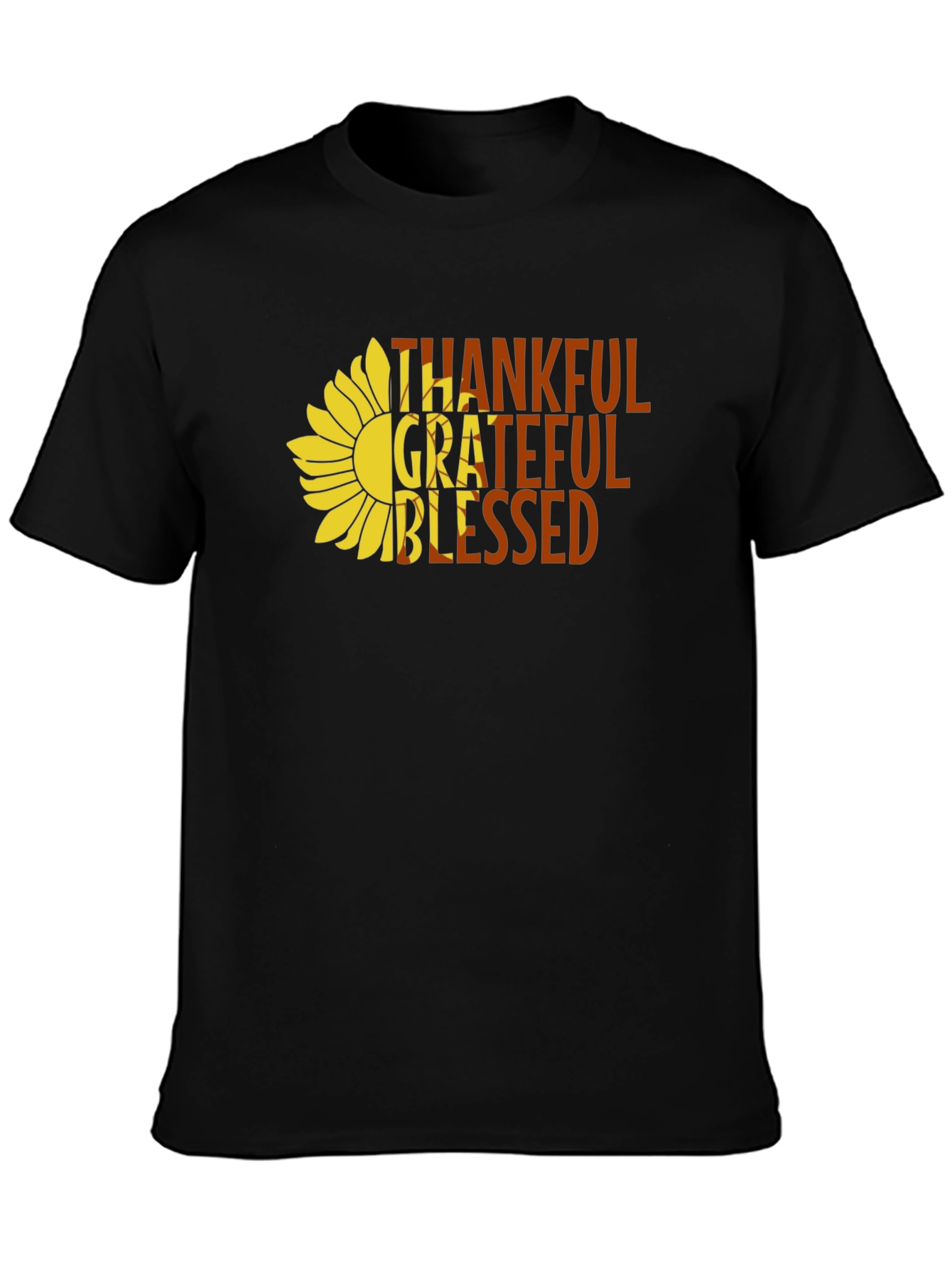 Thankful Grateful Blessed Graphic T-Shirt