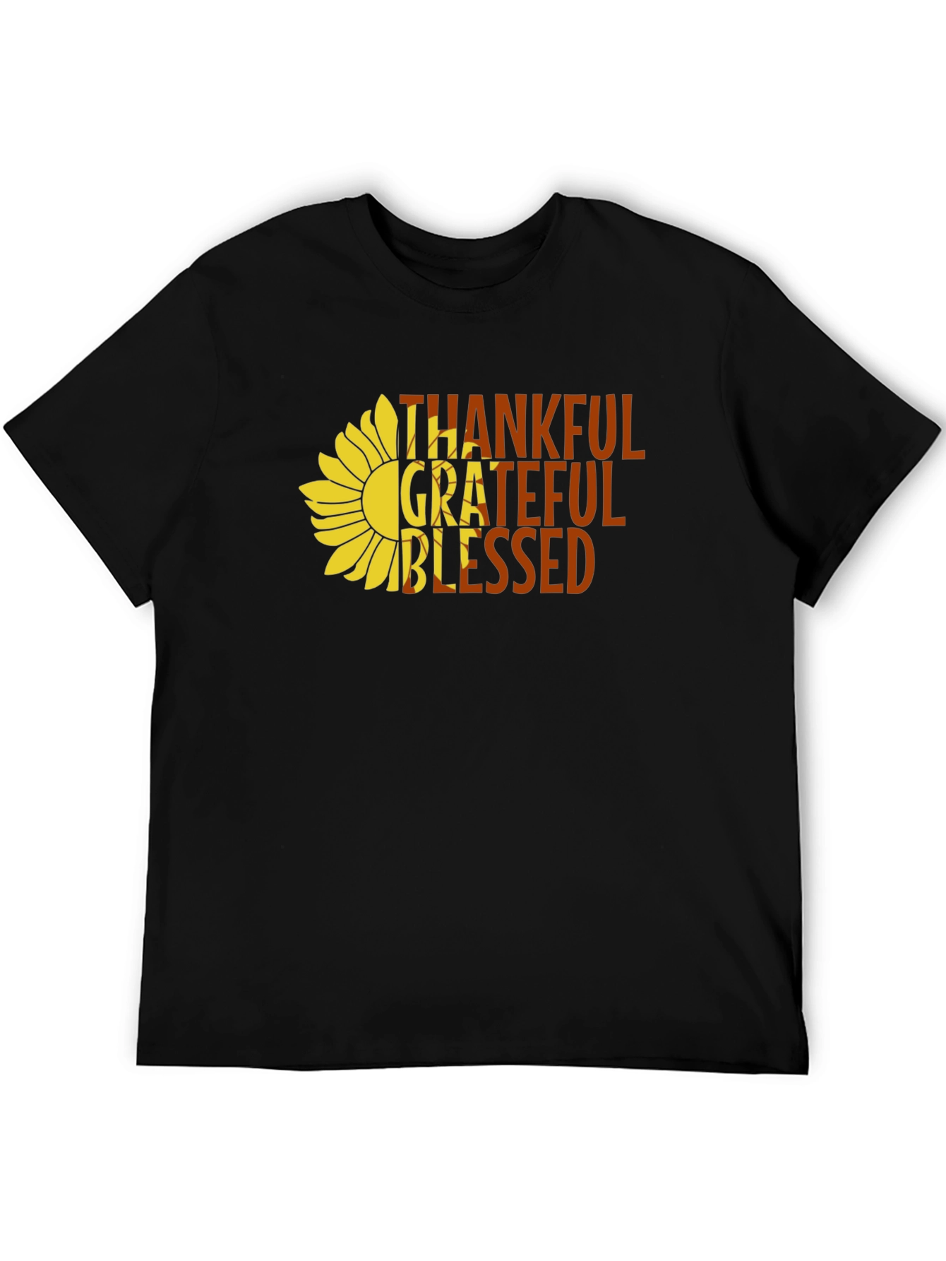 Thankful Grateful Blessed Graphic T-Shirt