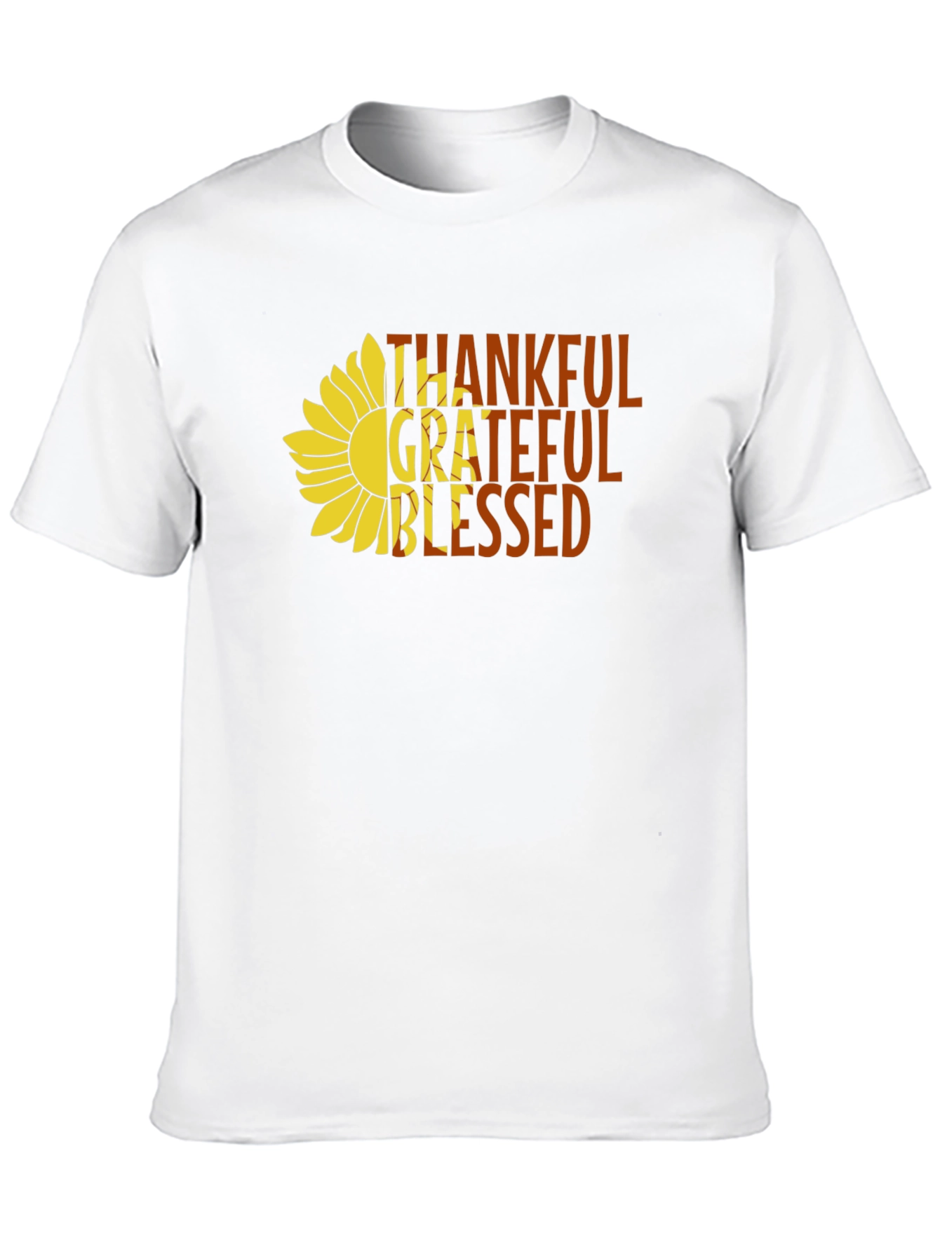 Thankful Grateful Blessed Graphic T-Shirt