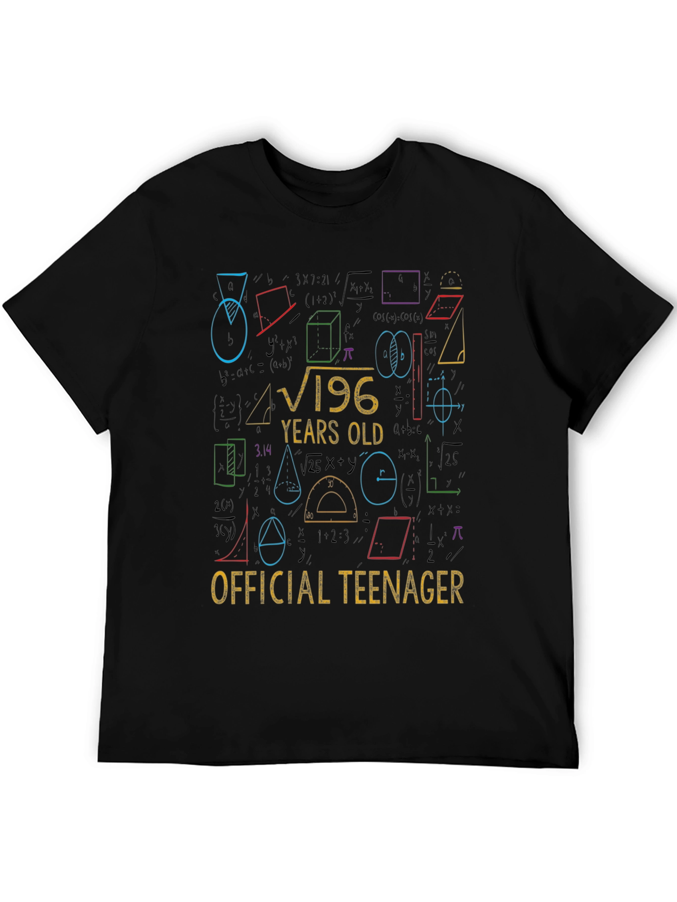 Funny 14th Birthday Math Equation Teenager T-Shirt